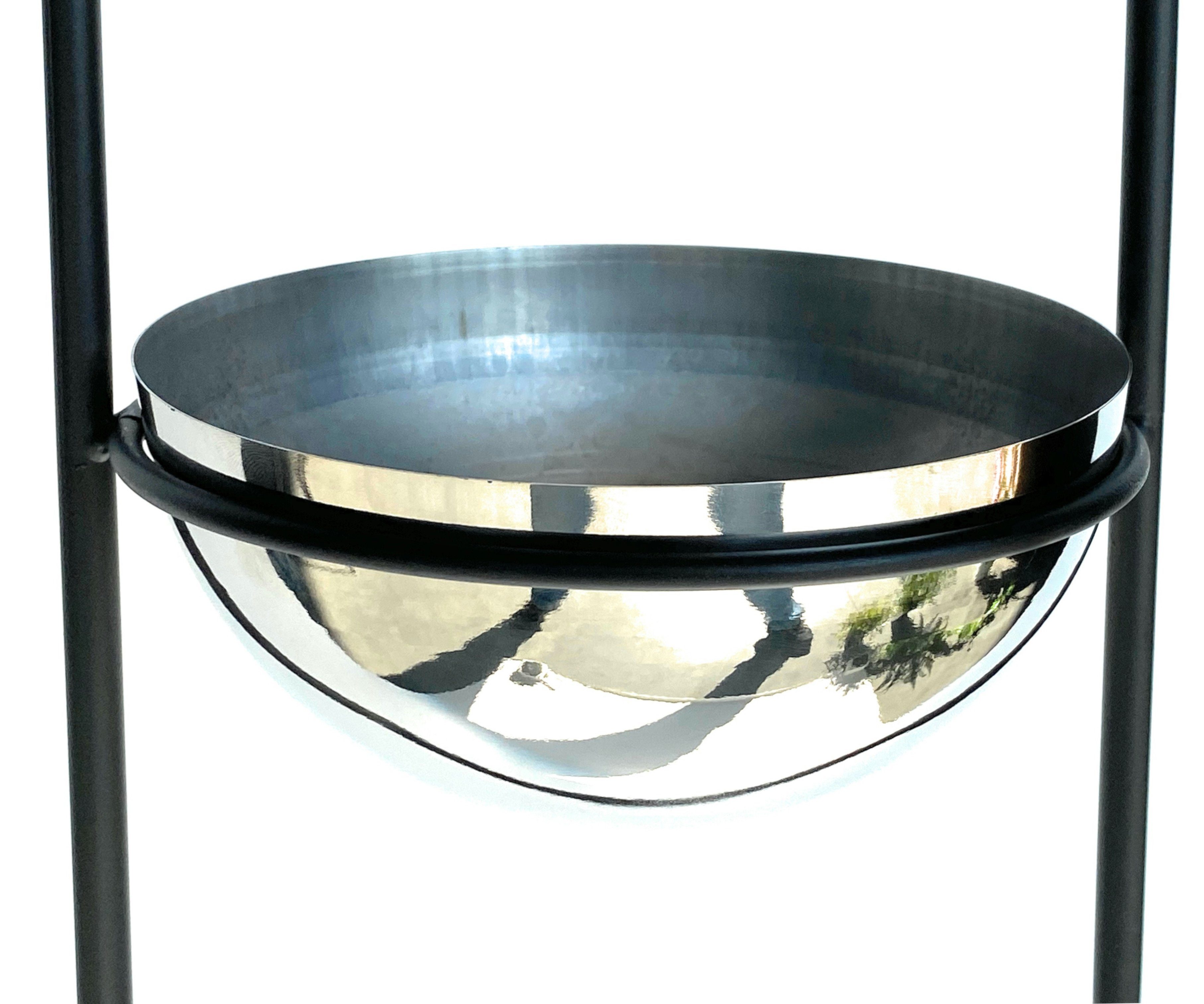 DanDiBo Blumenampel Innen Metall Wand Hängepflanzen 96083 mit Topf Silber, Pflanzenhänger Blumenhänger Topfhänger Blumentopfhänger Hängetopf – Bild 4 von 5