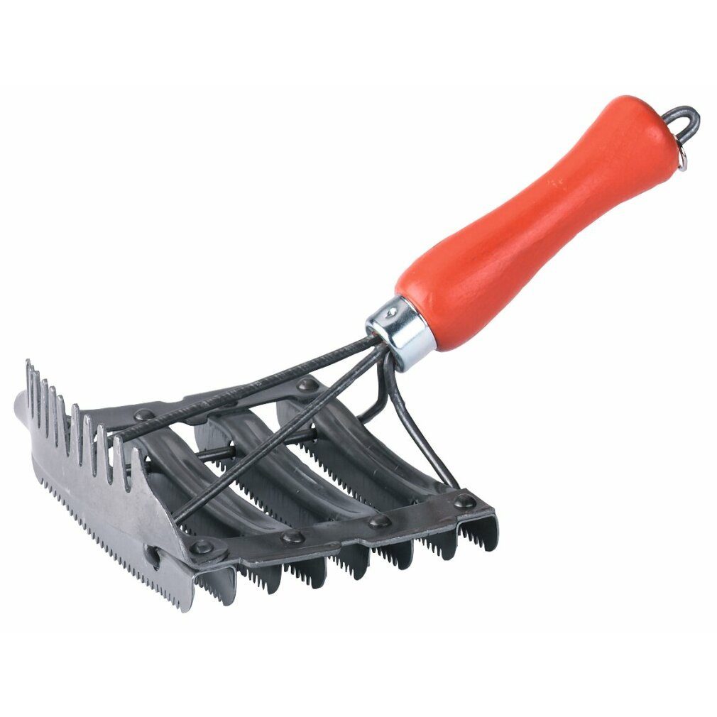 Pferdebürste Metall-Striegel, 8-reihig durchbrochen