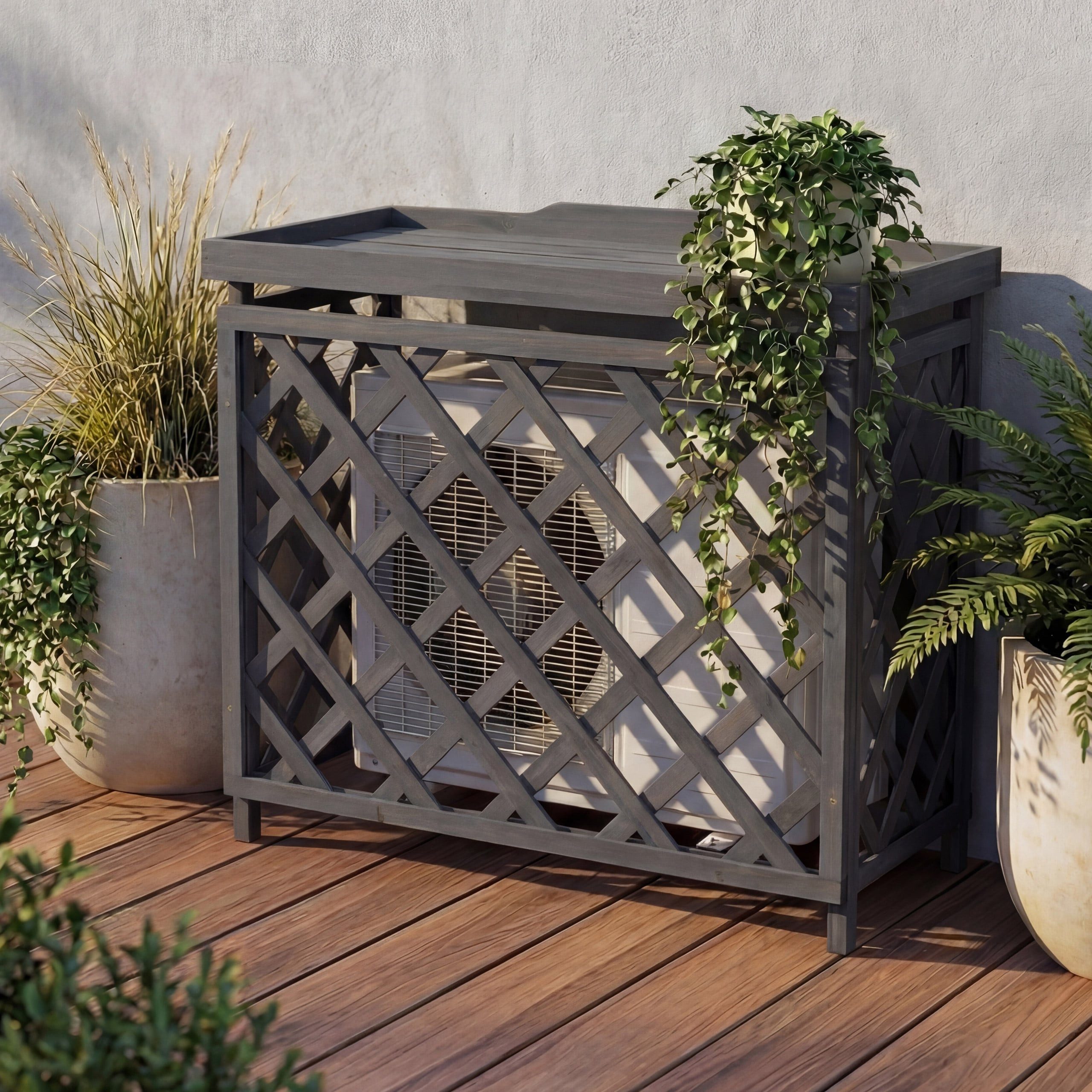 MCW Klimaanlagen-Verkleidung MCW-Q14, Zubehör für Klimaanlagen und Wärmetauscher, Optimale Luftzirkulation durch Gitterdesign