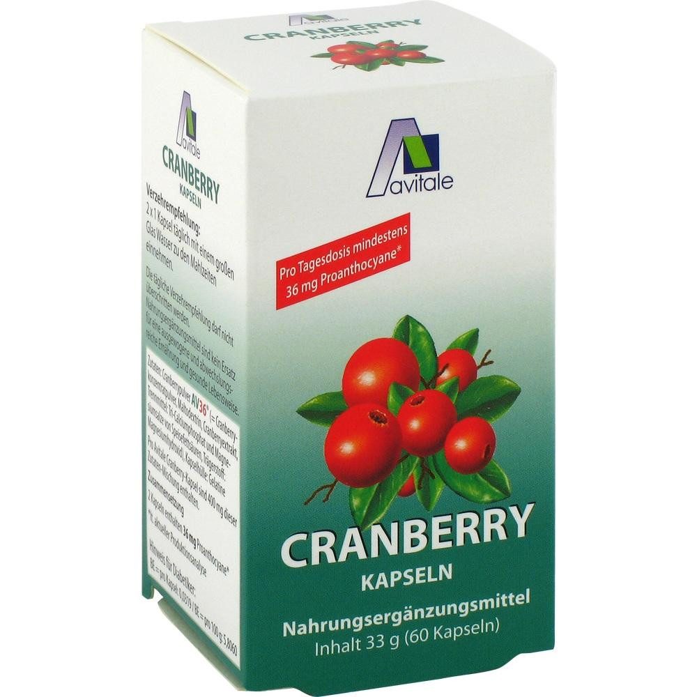 Avitale GmbH CRANBERRY KAPSELN 400 mg Kapseln, 60 St.