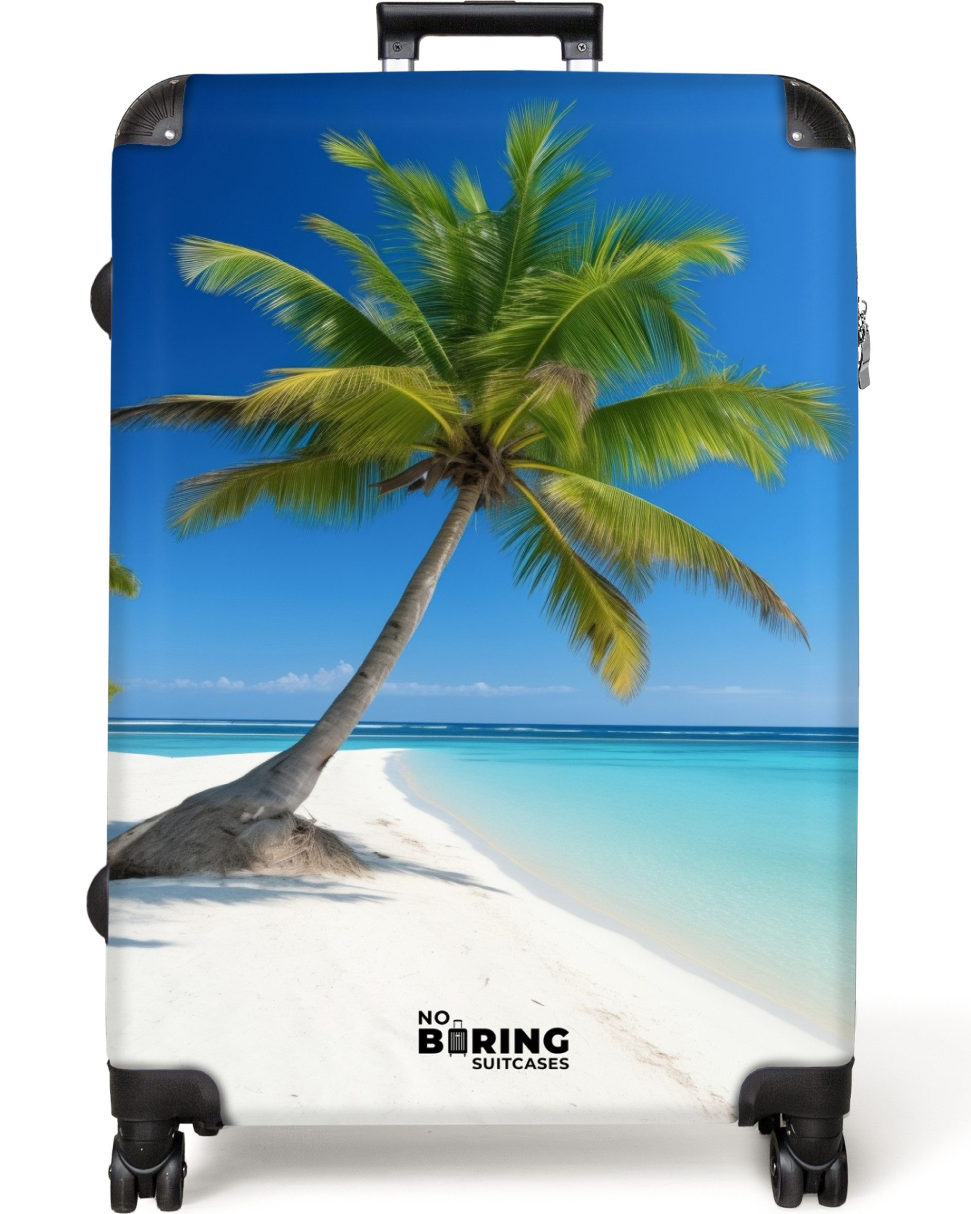 NoBoringSuitcases.com© Hartschalen-Trolley Palmen am Strand 77 günstig online kaufen