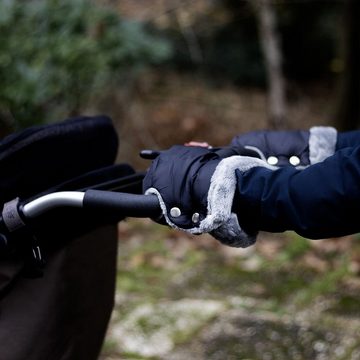 Intirilife Handwärmer, Handwärmer Handschuhe mit Fleece für Buggy Kinderwagen Universalgröße