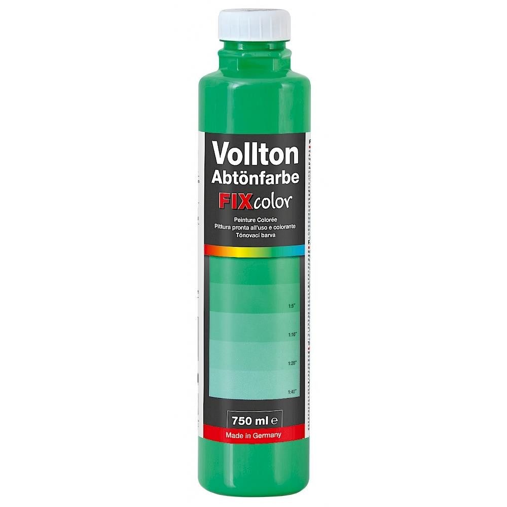 baufan® Vollton- und Abtönfarbe Farbe zum Mischen Innen und Außen, Farbtöne für dekorative Anstriche + Abtönen weißer Dispersionsfarben
