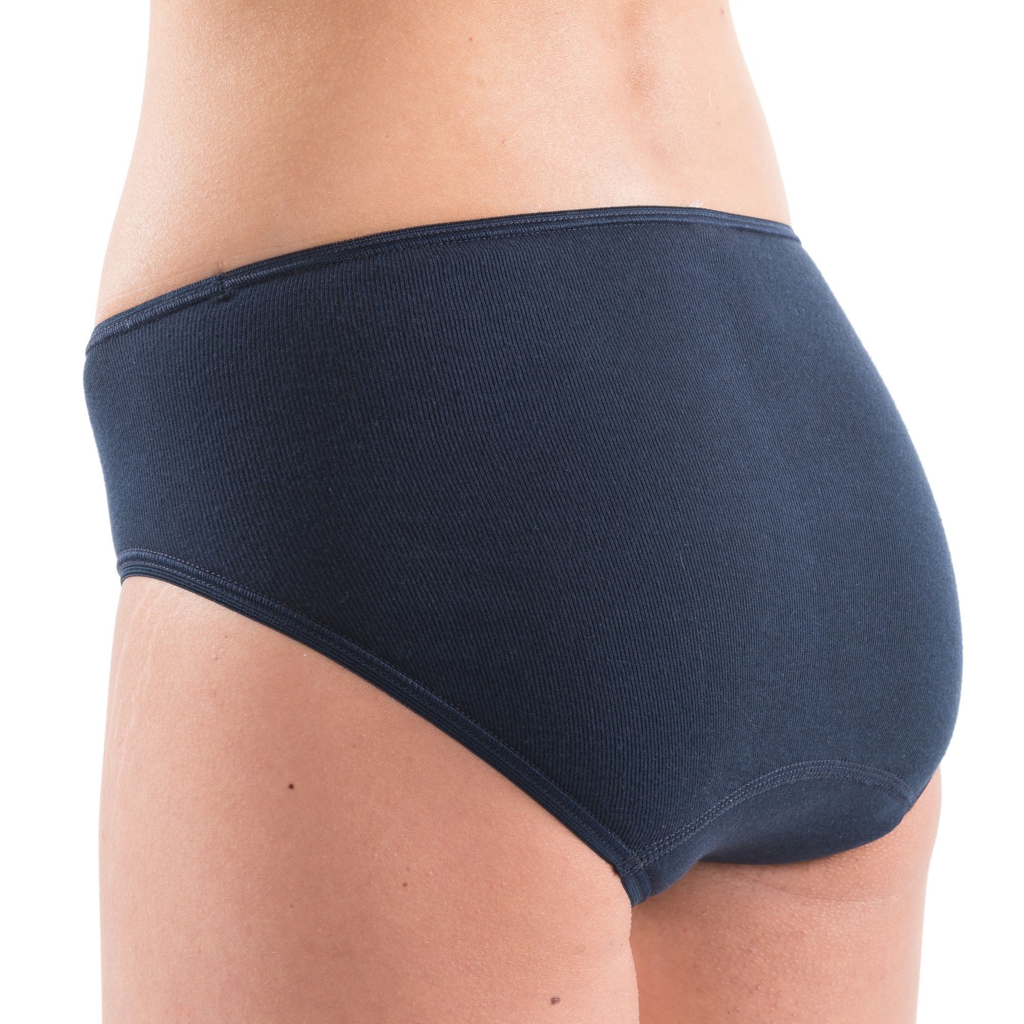 HERMKO Midislip 1031 (Pack, 4er) Bio-Baumwolle Jazz-Pant Form Übergröße weich, elast. Abschluss basic