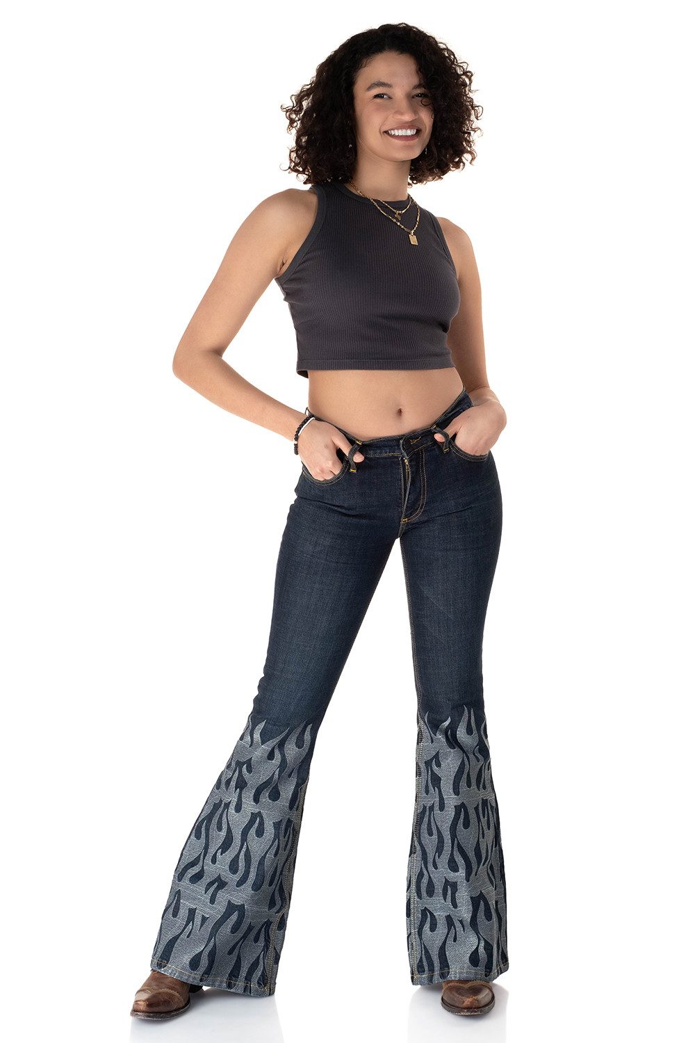 Schlagjeans Damen STAR FLAMES
