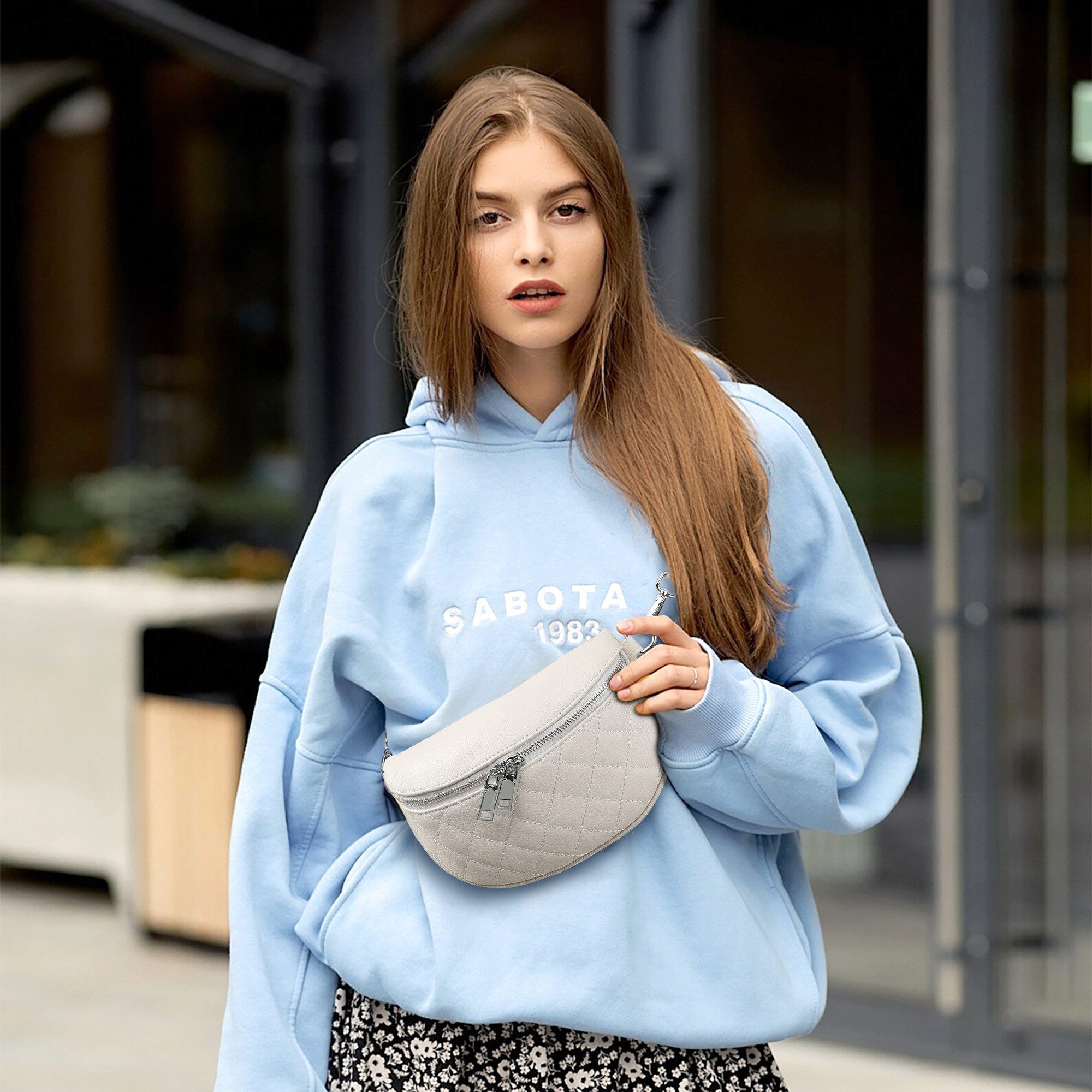 Fassiona Schultertasche Bauchtasche Damen Stylisch Umhängetasche günstig online kaufen