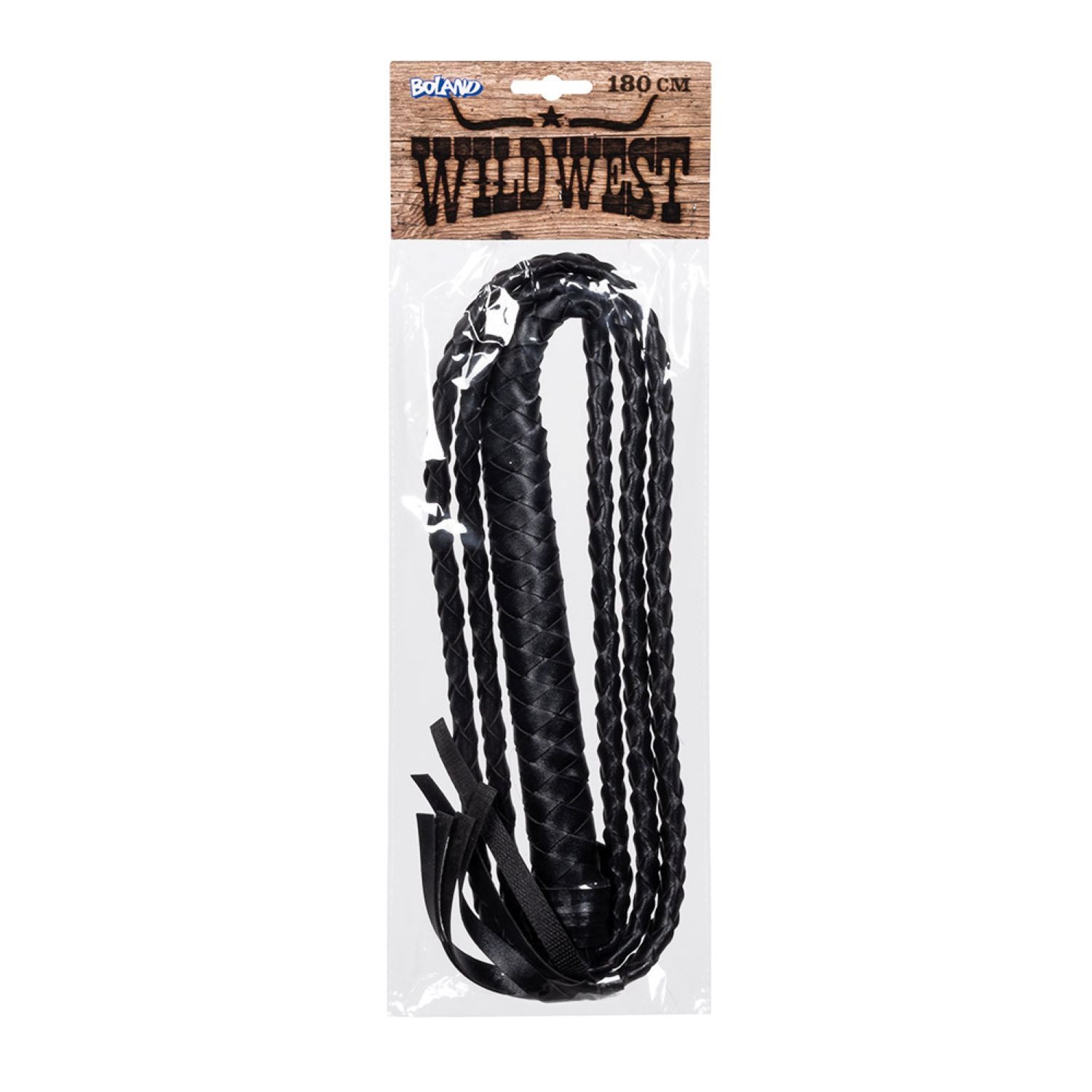 Boland Blaster Western Peitsche, Schwarz - 180 cm
