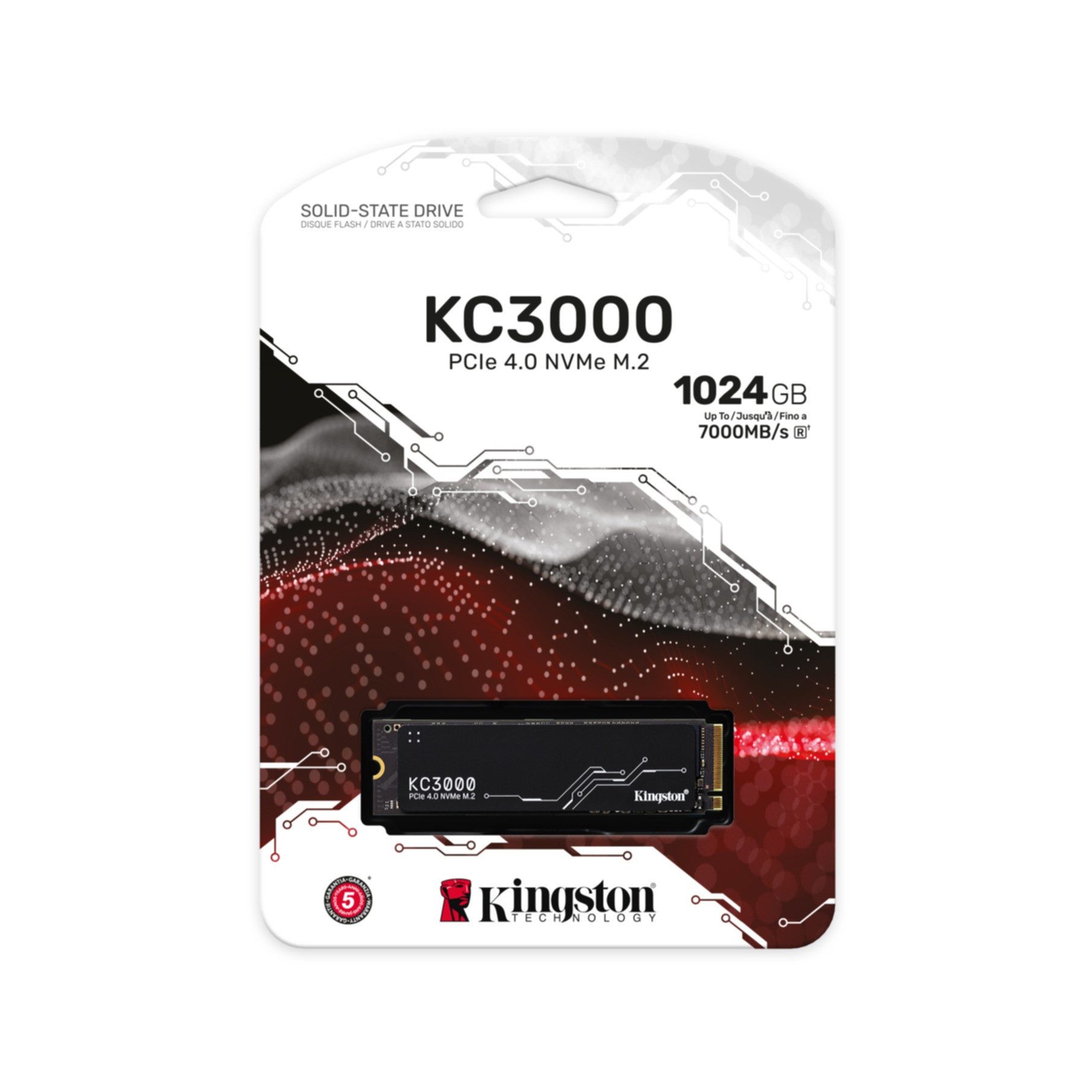 Kingston 1024G KC3000 M.2 2280 NVMe SSD interne SSD