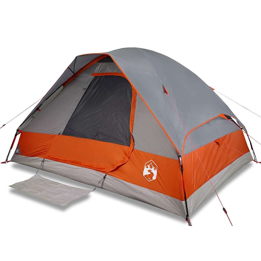 vidaXL Kuppelzelt Kuppel-Campingzelt 2 Personen Grau günstig online kaufen