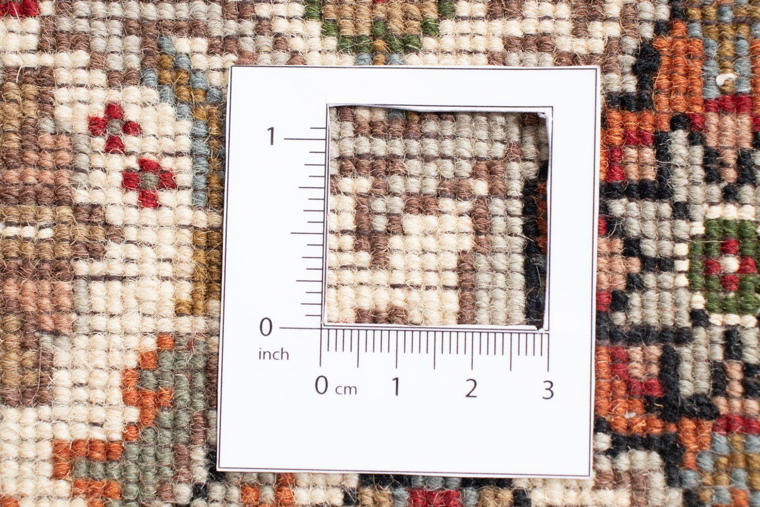 Handgeknüpft, x Orientteppich 241 mm, cm morgenland, - 10 - mit Täbriz 173 Höhe: Perser - beige, Wohnzimmer, Einzelstück rechteckig, Zertifikat