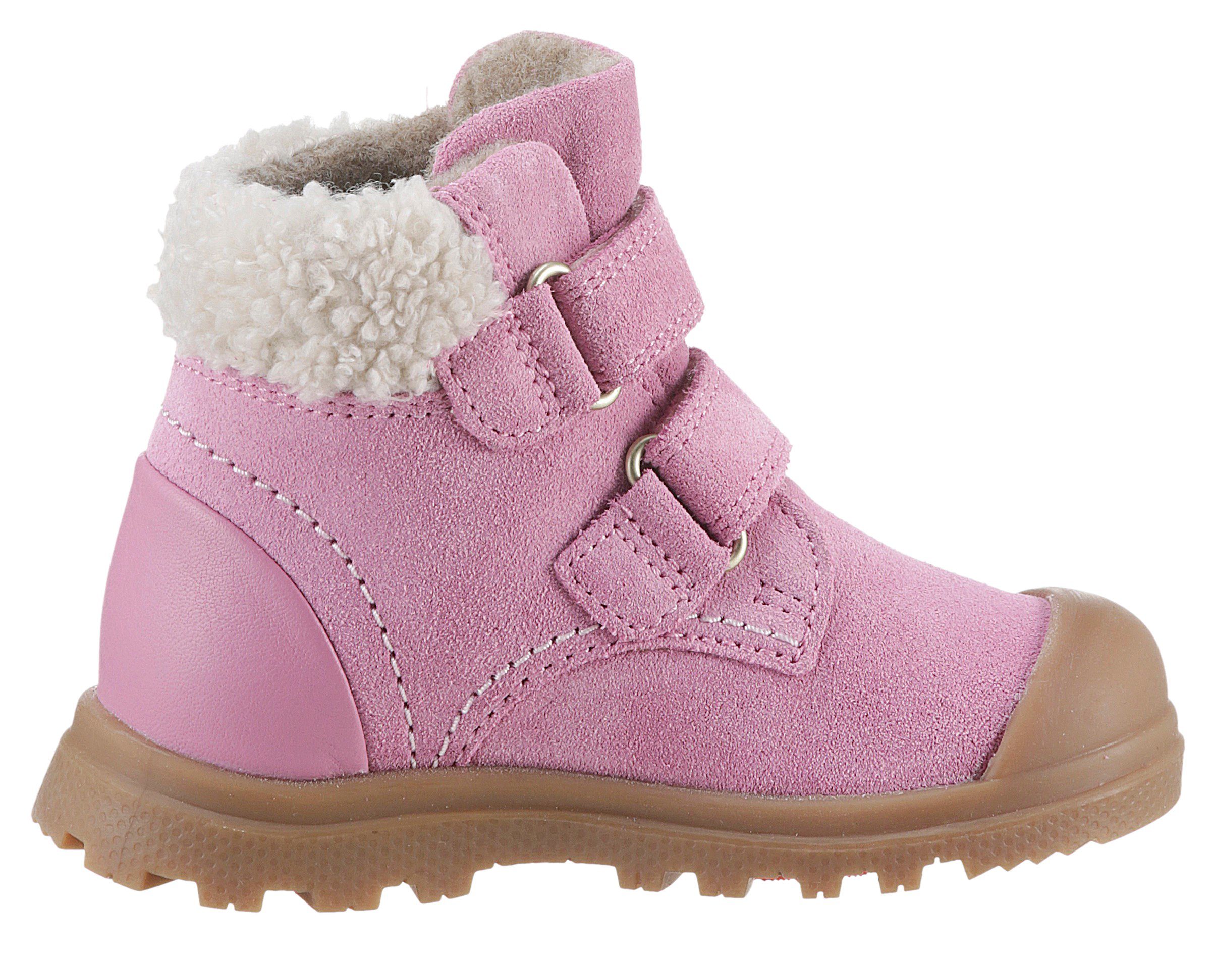 ELEFANTEN PAULETTE - WMS: Mittel Winterstiefel mit Klettverschluss rosa