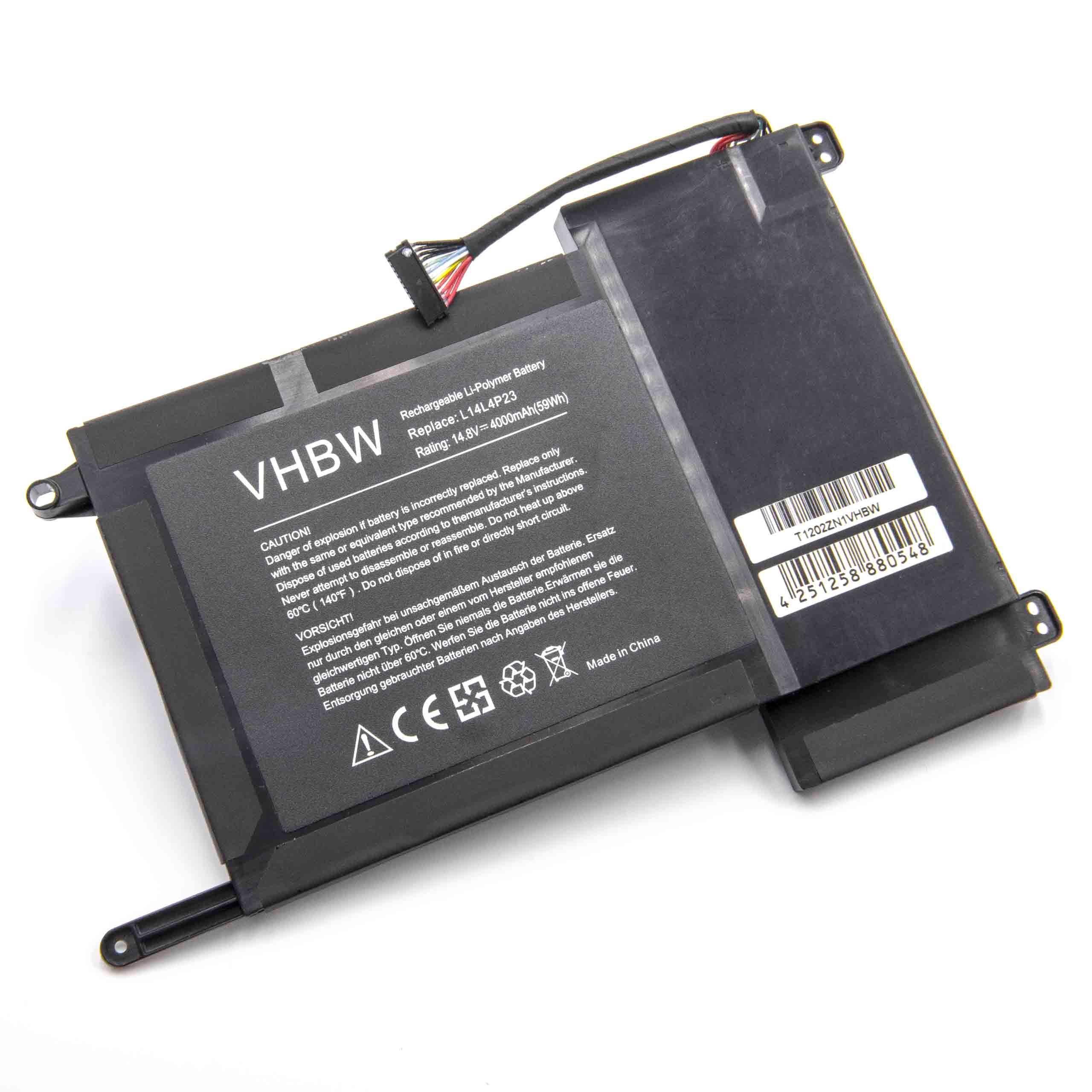 vhbw kompatibel mit Lenovo Eraser Y700 Touch, Y700 Laptop-Akku Li-Polymer 4000 mAh (14,8 V)