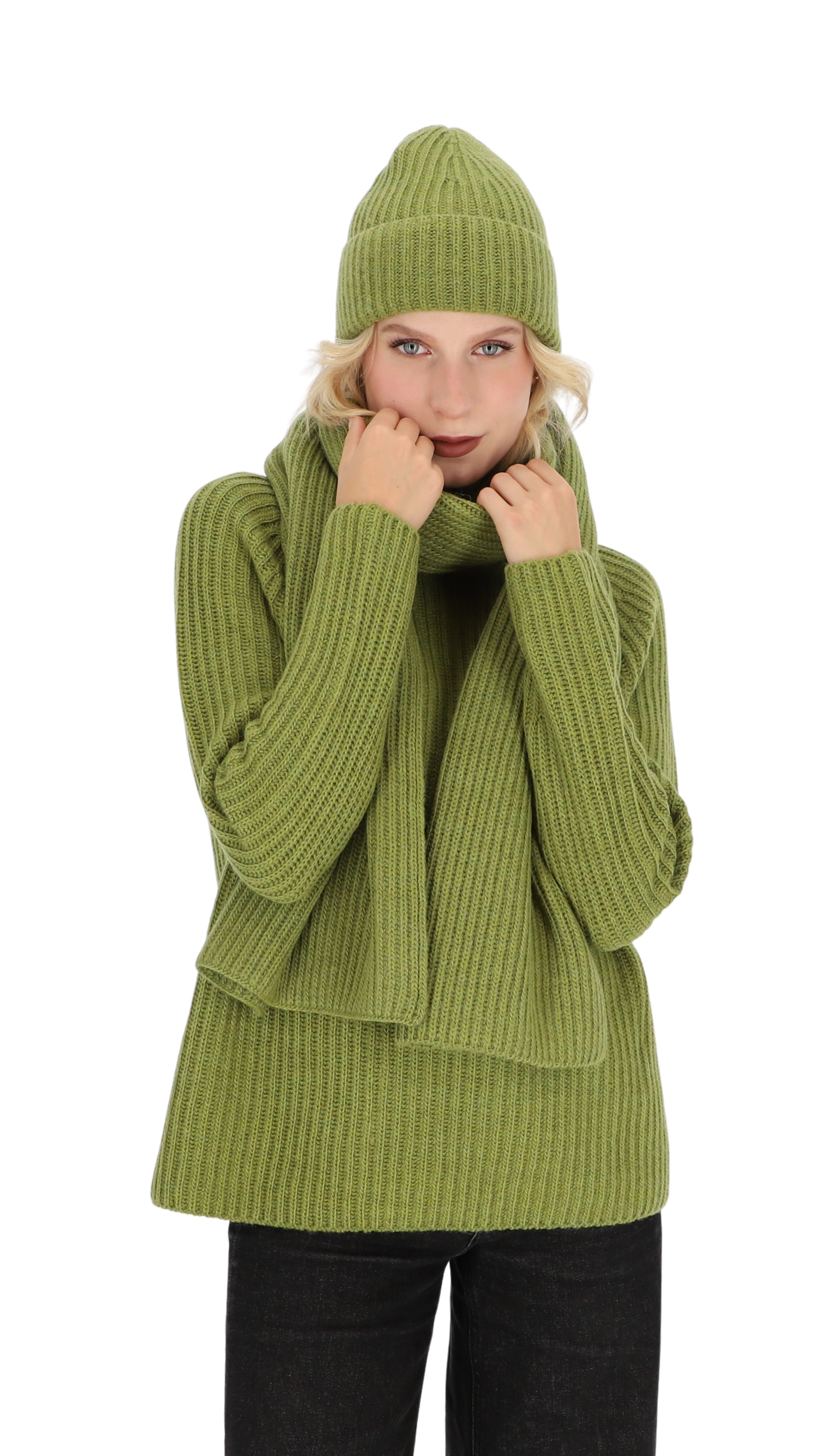 halsüberkopf Accessoires Strickpullover Stehkragen aus hochwertigem Wollmix!