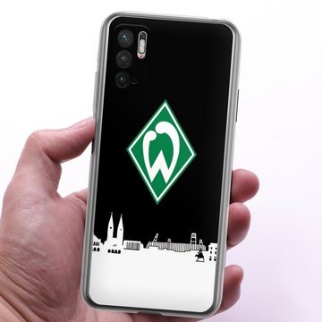 DeinDesign Handyhülle Offizielles Lizenzprodukt Skyline SV Werder Bremen WB Skyline, Xiaomi Redmi Note 10 5G Silikon Hülle Bumper Case Handy Schutzhülle