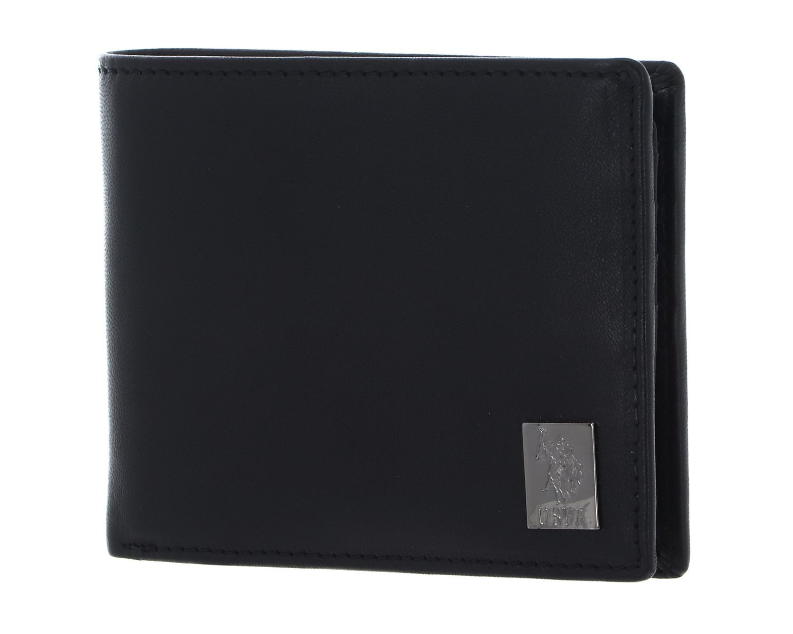 U.S. Polo Assn Kartenetui Horiz Wallet, aus echtem Leder mit RFID-Blocker Schutz