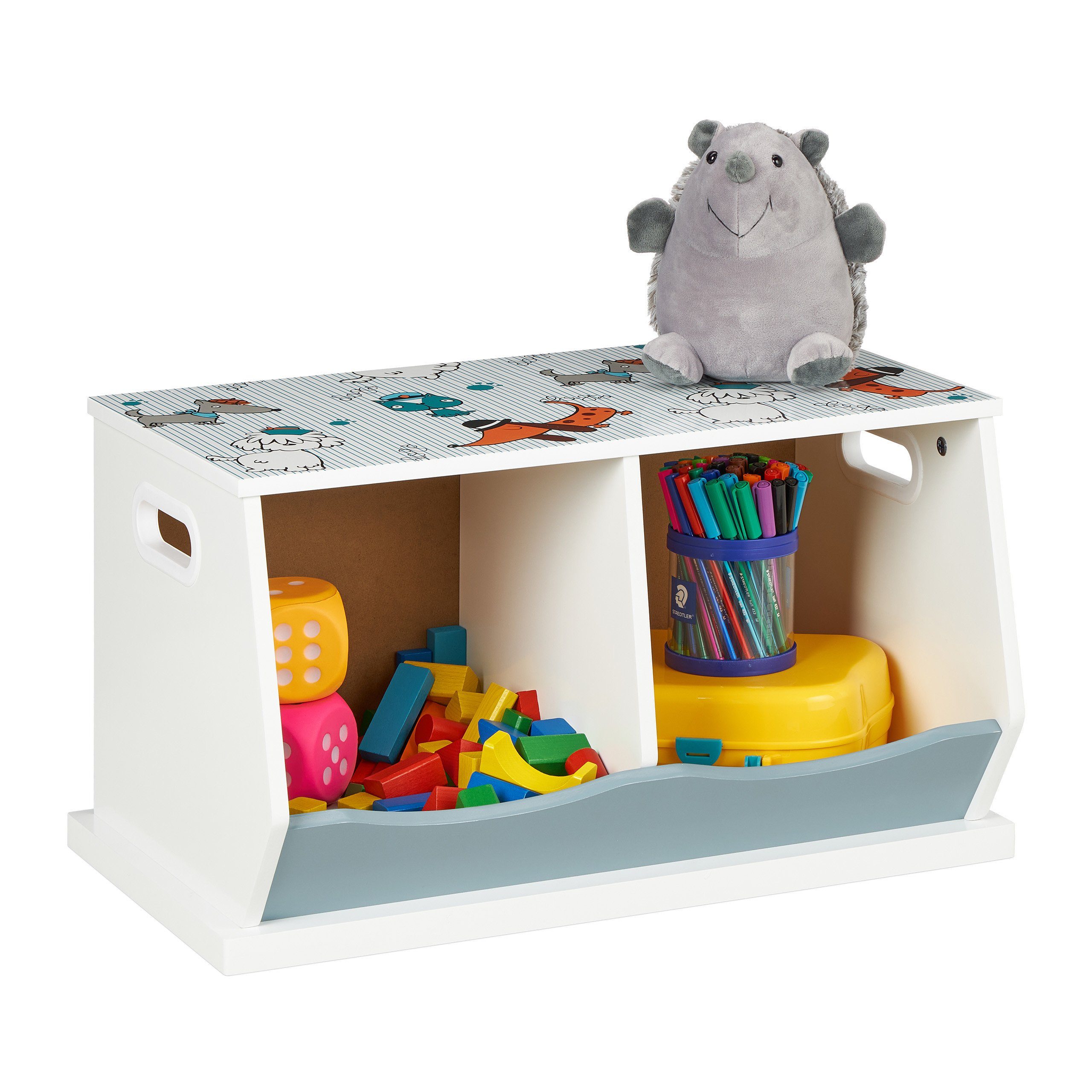 relaxdays Standregal Kinderregal 2 Fächer günstig online kaufen