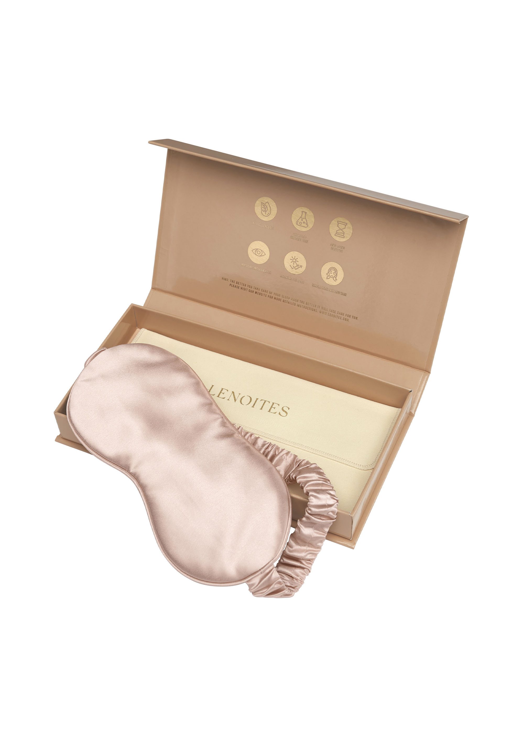 Lenoites Schlafmaske Comfort Sleep, aus Maulbeerseide