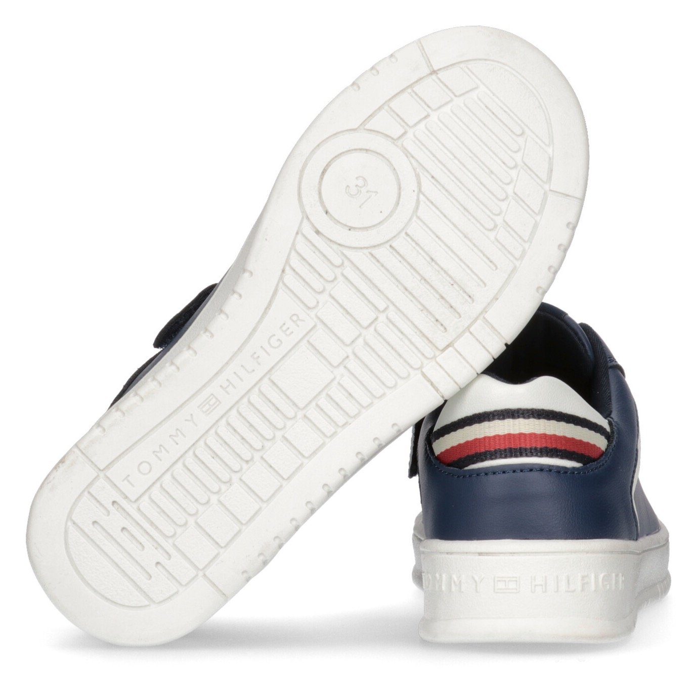 Look CUT im Hilfiger BLUE SNEAKER Retro Sneaker LOW LACE-UP Tommy