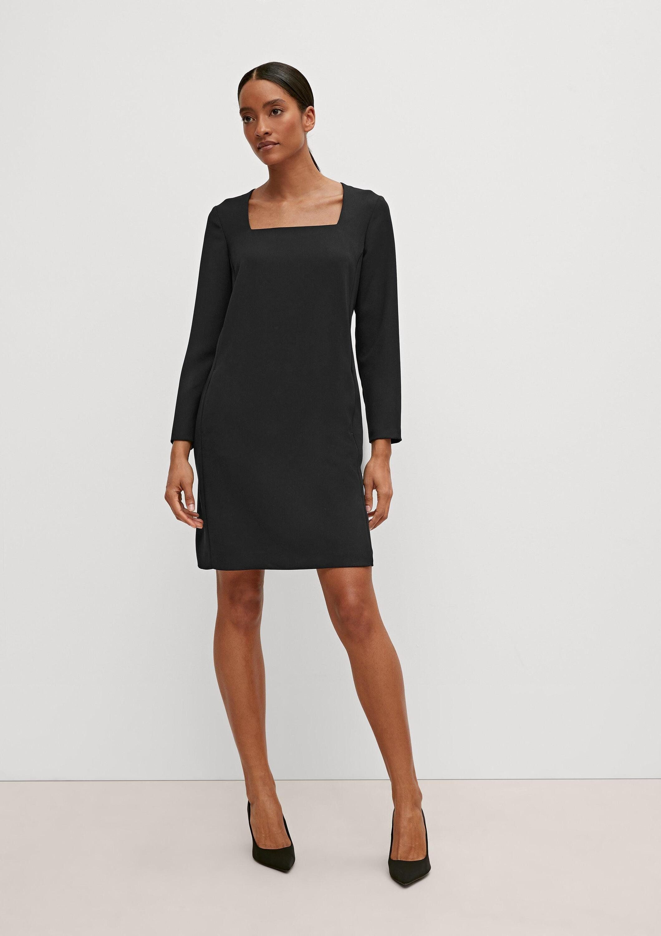 comma Minikleid Kleid Kleid mit Karreeausschnitt