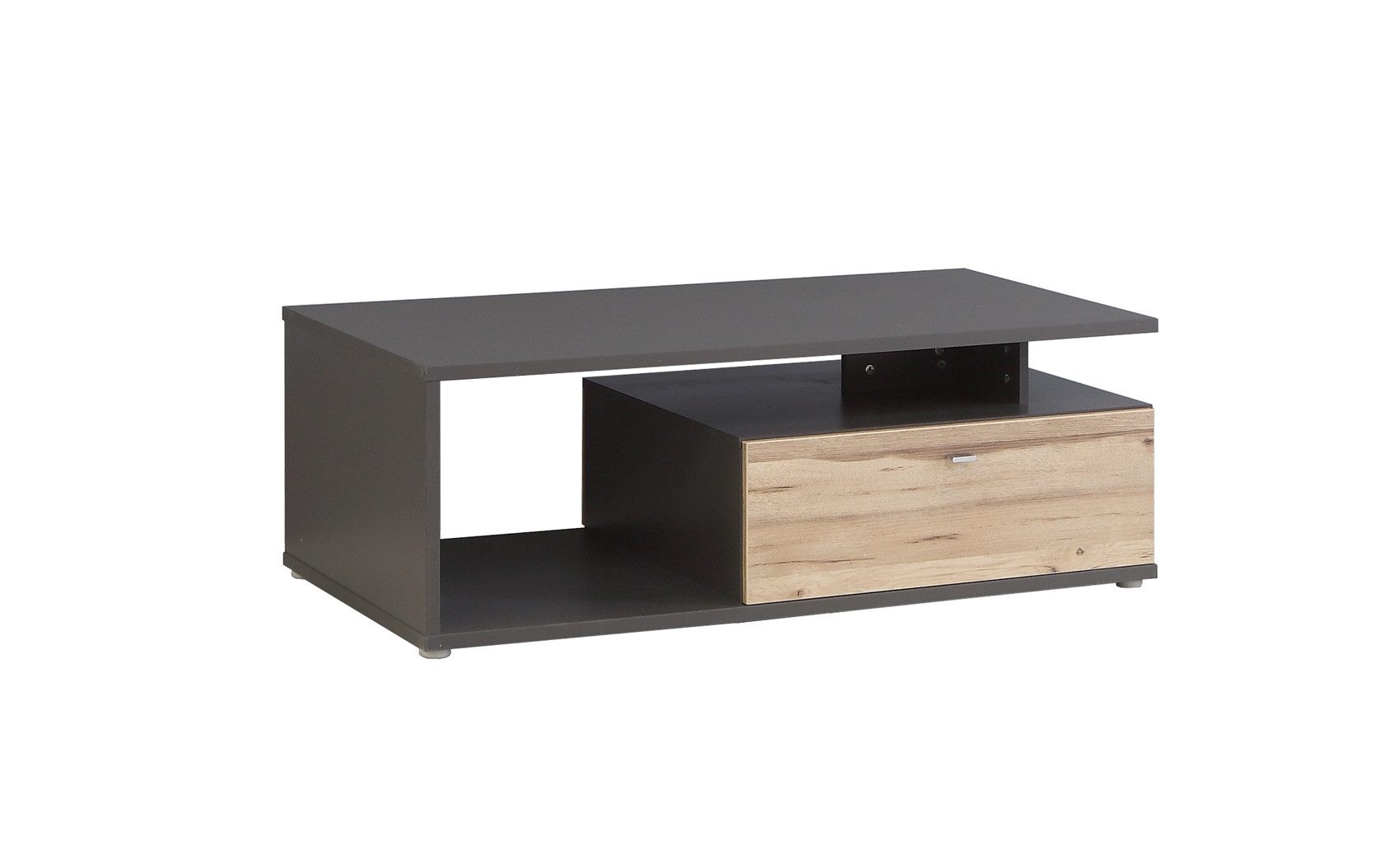 expendio Couchtisch Clint Grau / cm mit Wolfram Schubkästen Planked Nb. 5, Eiche 120x40x59