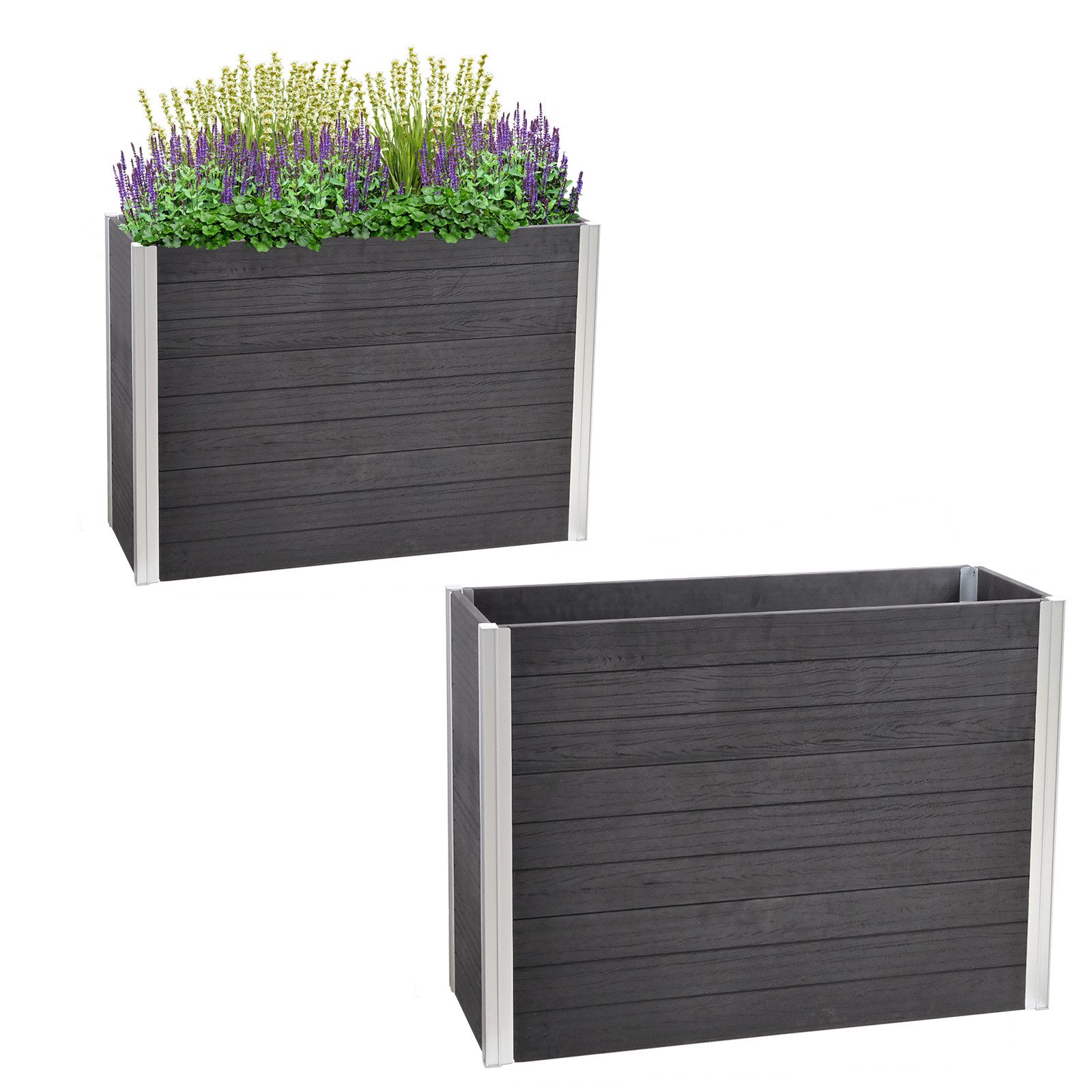 TRUTZHOLM Hochbeet Pflanzkasten lang 117 x 41,5 x 84,5 cm Holzoptik bis 226 günstig online kaufen