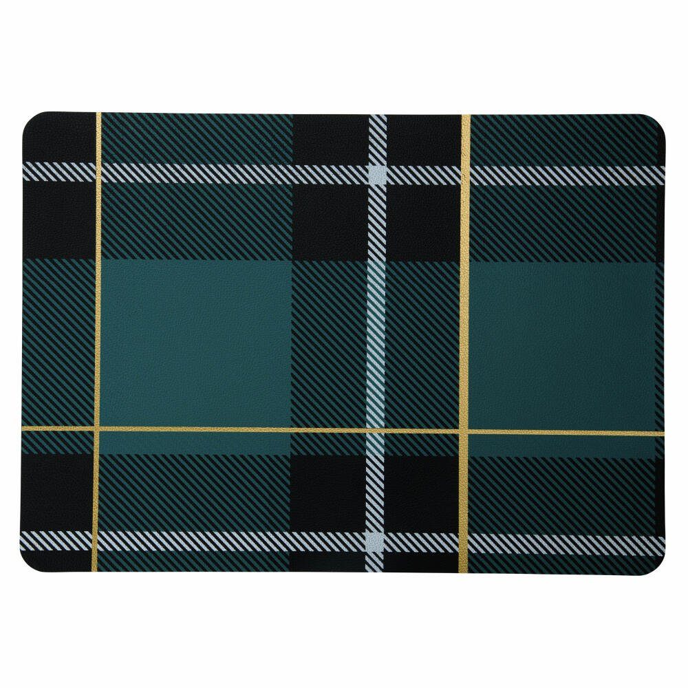 ASA SELECTION Platzset tartan Petrol 33 x 46 cm