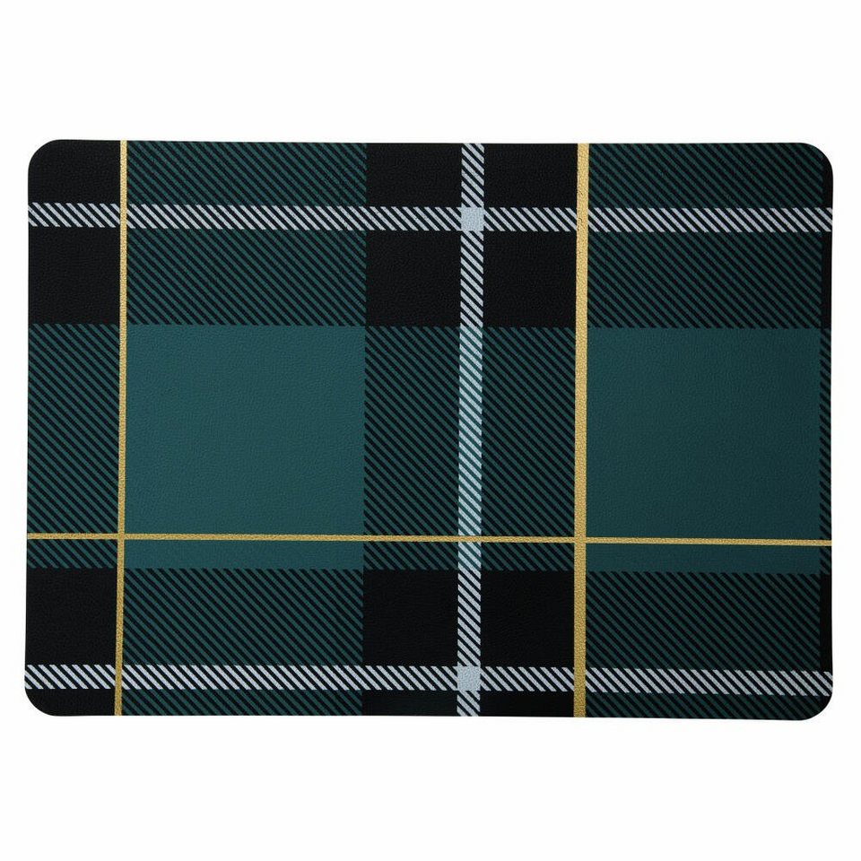 46 Tischset, SELECTION, Petrol x tartan tartan petrol cm, ASA Platzset, 33