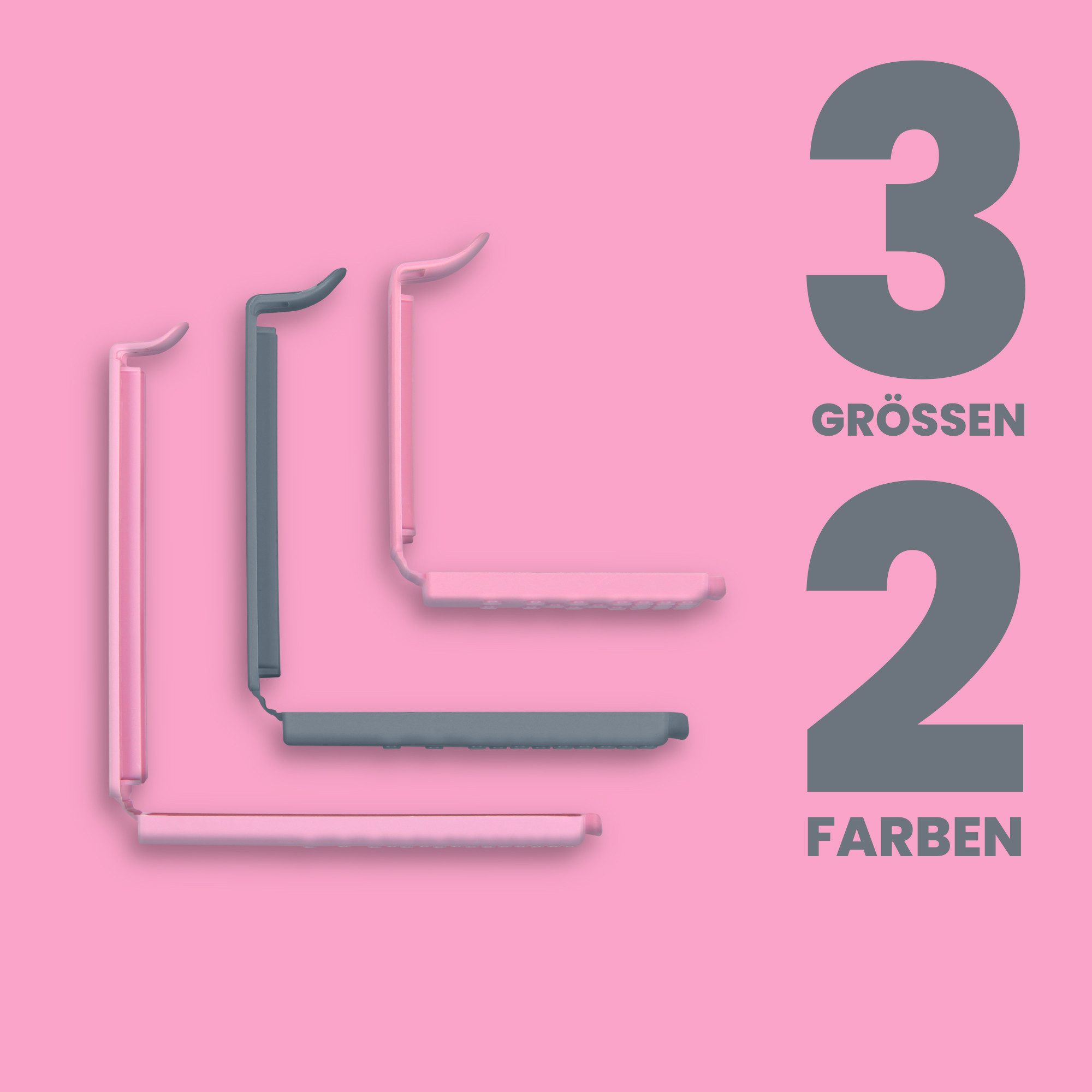 ProHome Verschlussklammer für Beutel und Tüten 30er-Set (30-tlg), 3 verschiedene Größen und inkl. Aufbewahrungsbox