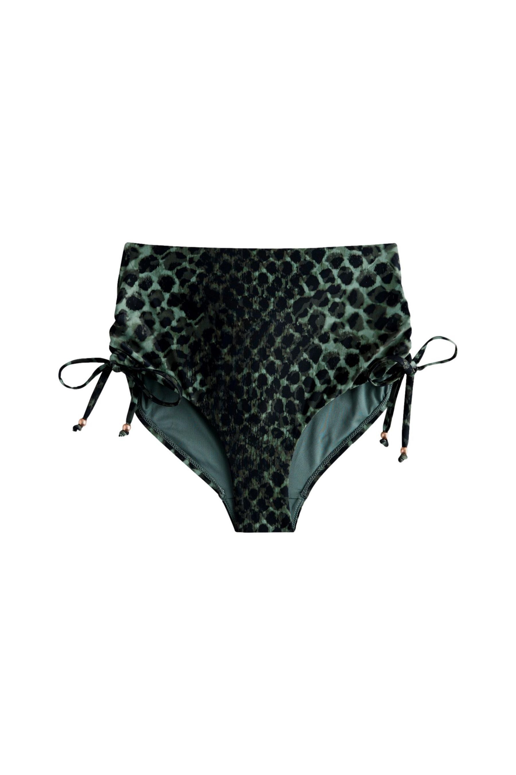Next Bikini-Hose Hochbund-Bikinihose mit Raffung (1-St)