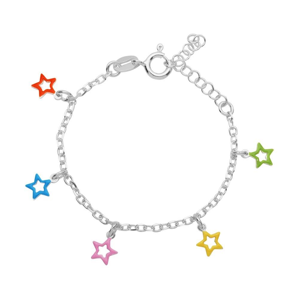 925 Sternen bunten Kinder Silber Unique für Armband Unique mit KB0002 Quarzuhr