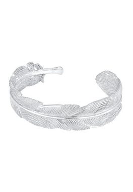 Elli Premium Armreif Armreif Bangle Feder Boho 925 Sterling Silber