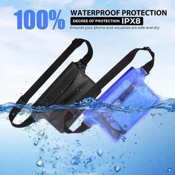 NUODWELL Handy-Rahmentasche Wasserdichte Tasche Beutel Bauchtasche Handyhülle Schutzhülle 2 Stück (2-tlg)