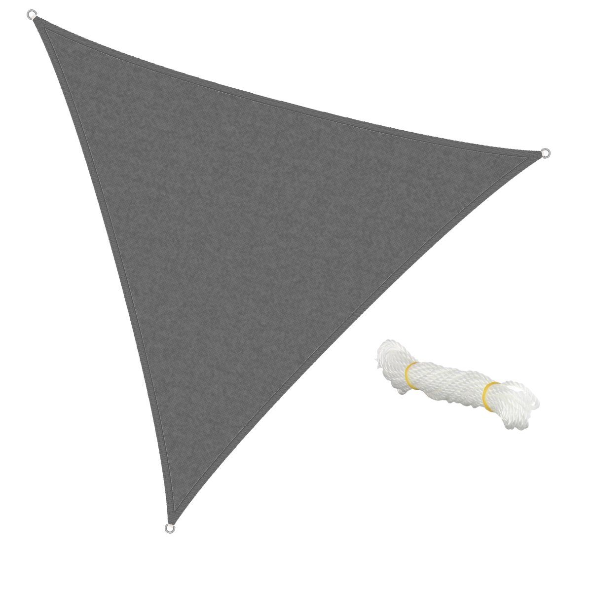 ECD Germany Sonnensegel »Schattensegel dreieck 5x5x5 m, grau, inkl