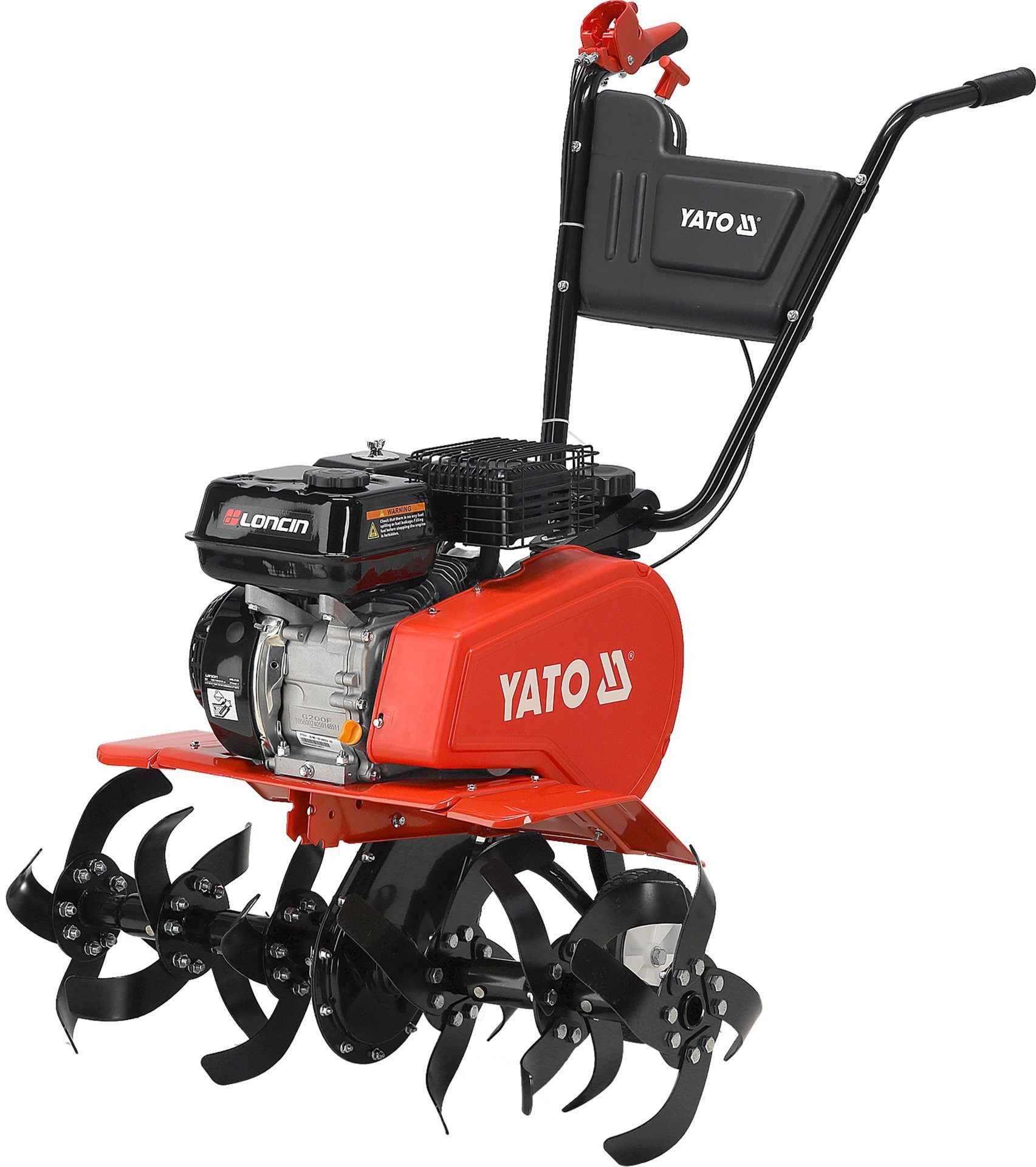 Yato Benzinmotorhacke Benzin Bodenfräse, Gartenfräse  35/85cm, 4,1kW/5,58PS