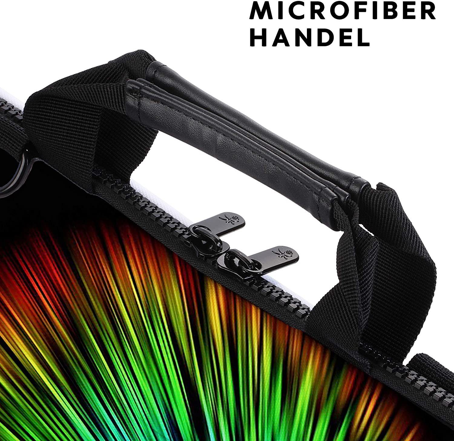 MAXLVL Laptoptasche 15.6 / 17.3 Zoll (Notebooktasche aus Canvas mit Zubehörfach), Schmutz- & Wasserabweisend