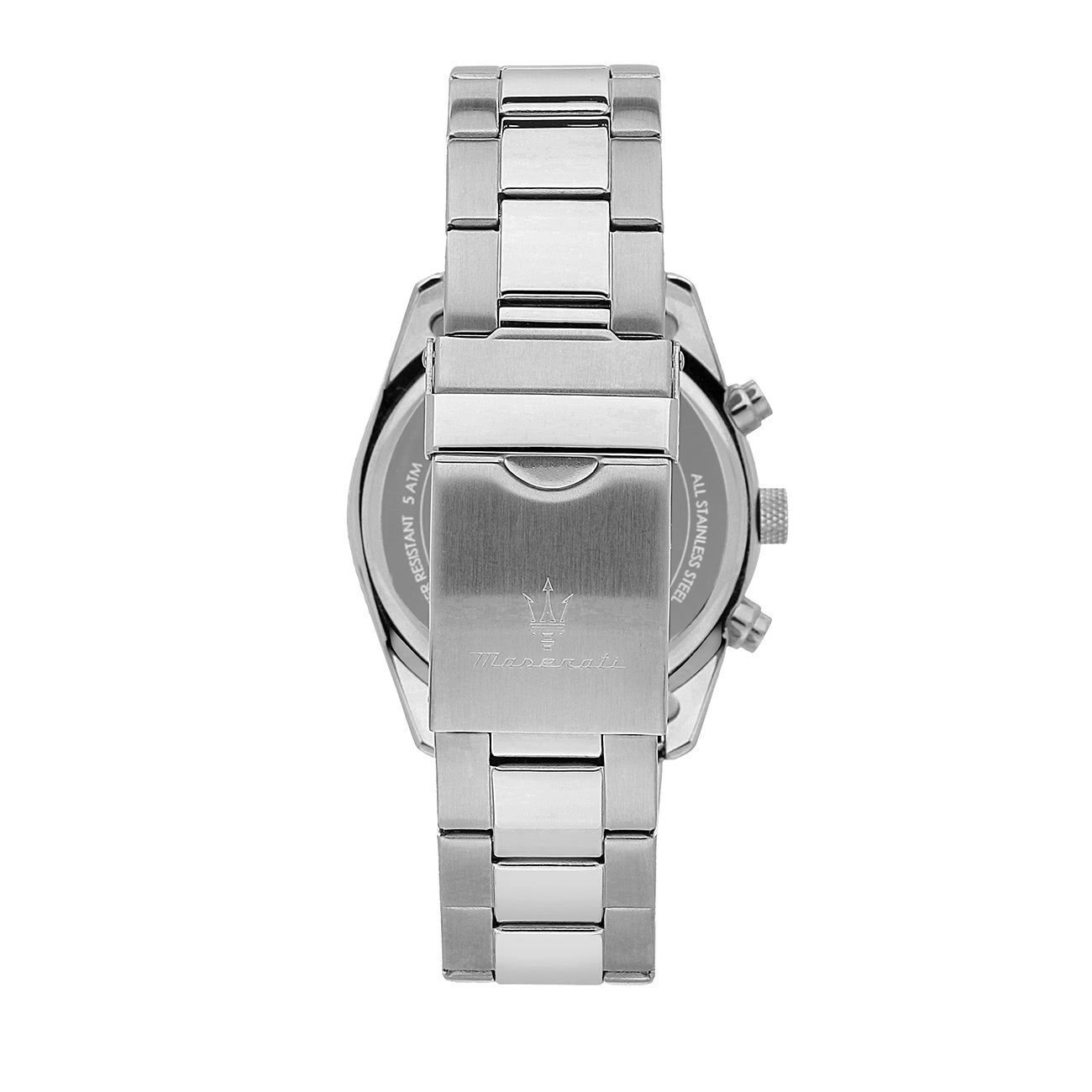 MASERATI Multifunktionsuhr Maserati Herrenuhr Attrazione Multi, (Multifunktionsuhr), Herrenuhr rund, groß (ca. 43mm) Edelstahlarmband, Made-In Italy
