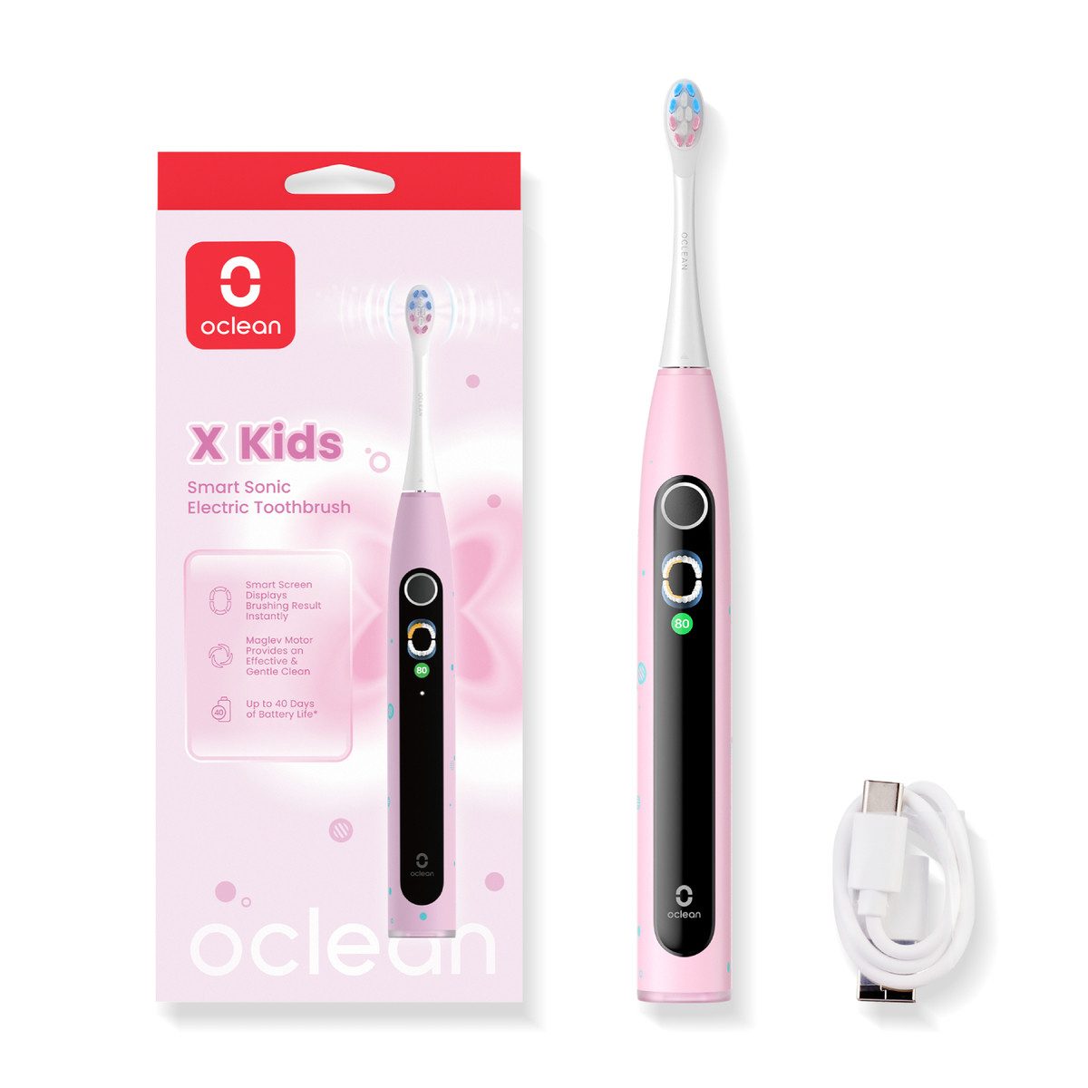 Oclean Zahnpflege-Set X Kids Toothbrush, 1-tlg.