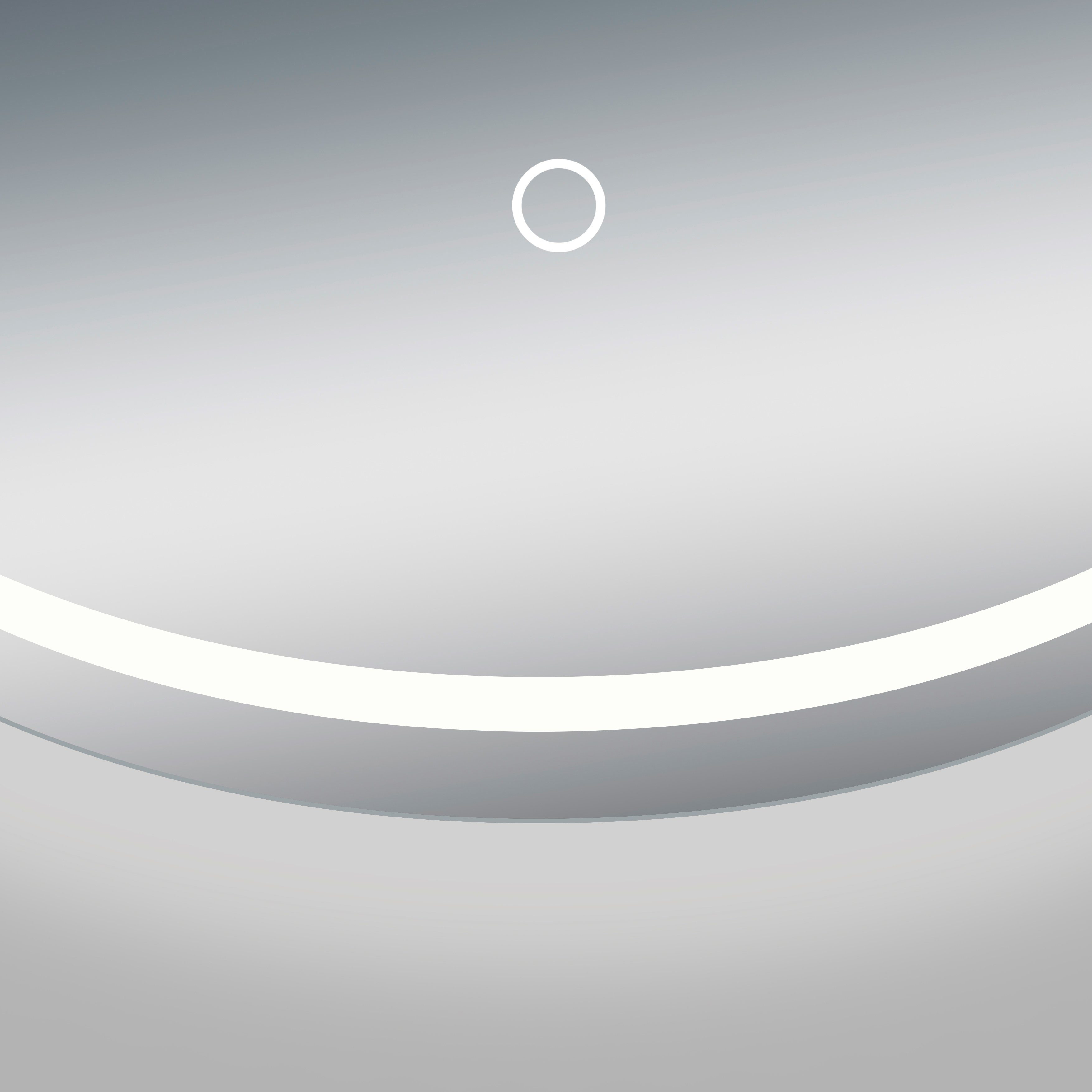 Talos Badspiegel Moonshine (Komplett-Set), Durchmesser: 60 cm, energiesparend, mit Sensorschalter