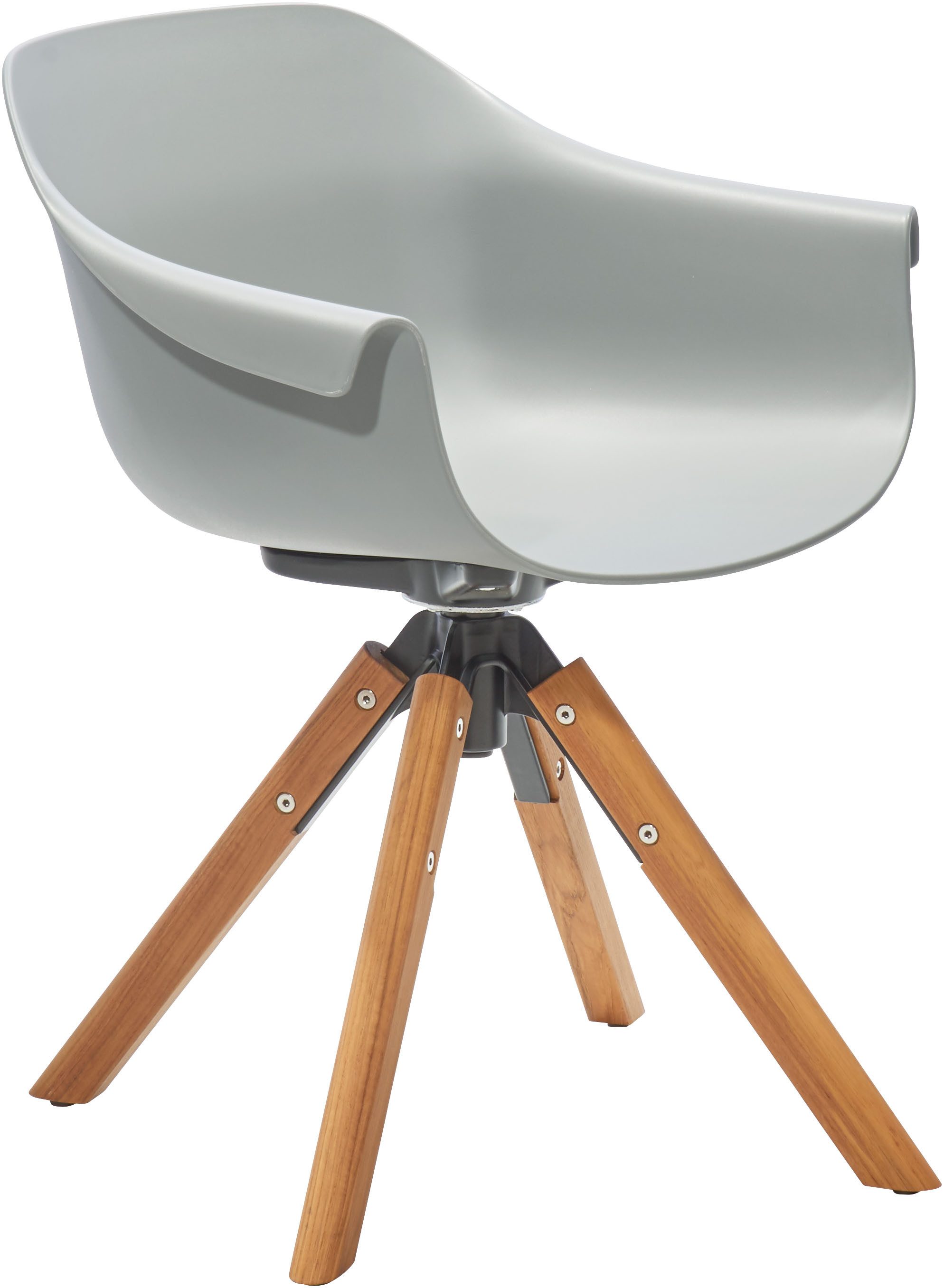 Musterring 4-Fußstuhl Freilicht Schalenstuhl (2 St), Drehbar und in 4 Farben erhältlich für flexible Sitzmomente