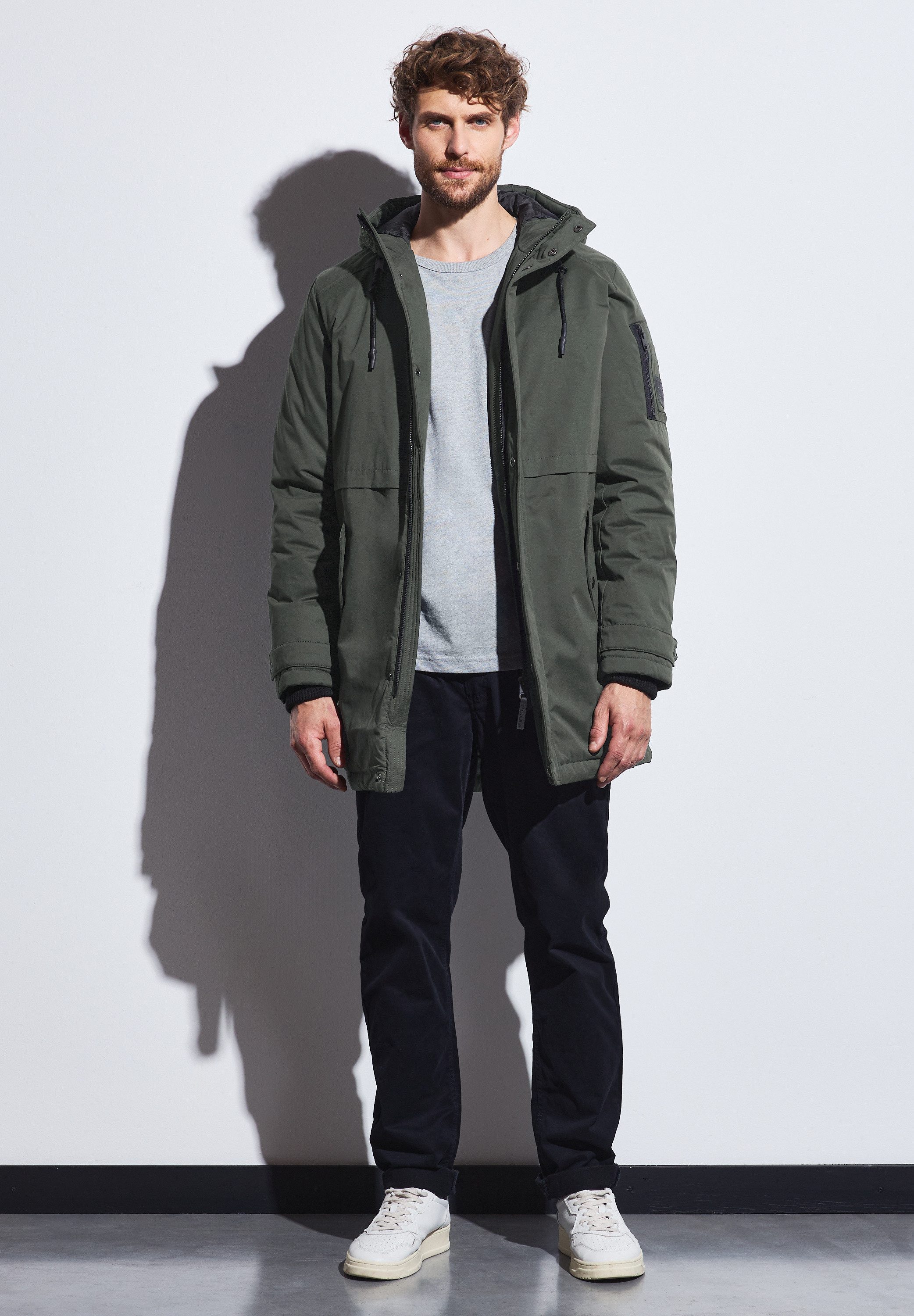 STREET ONE MEN Wintermantel mit Zipper