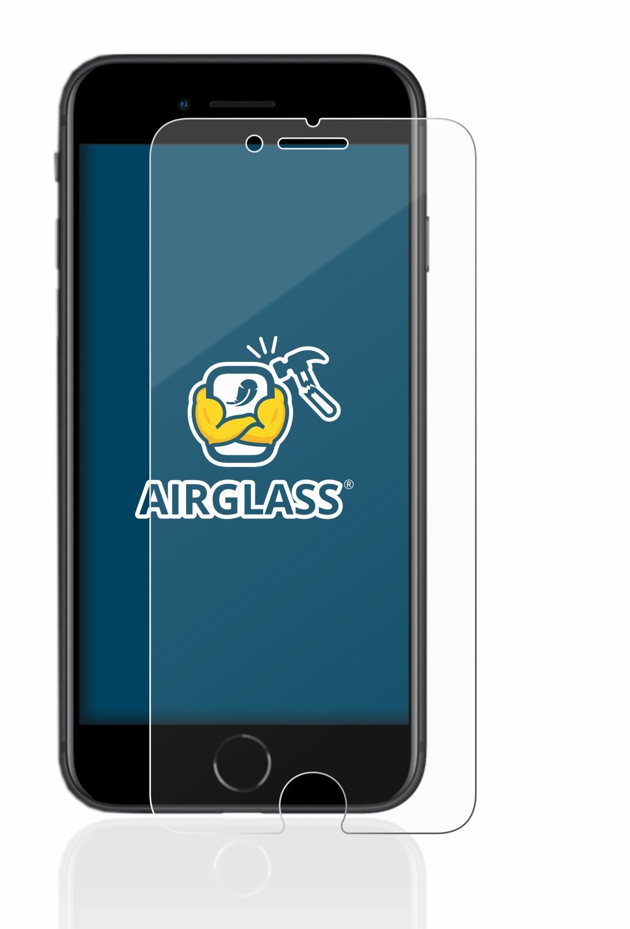 BROTECT Displayschutzglas Folie für Apple iPhone SE 2 2020, Schutzfolie Glas Panzer Display Schutz klar