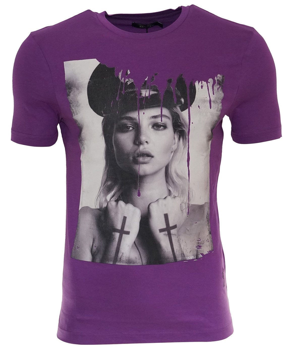 Religion Print-Shirt RELIGION Clothing Herren T-Shirt TATTOO GIRL POLICE