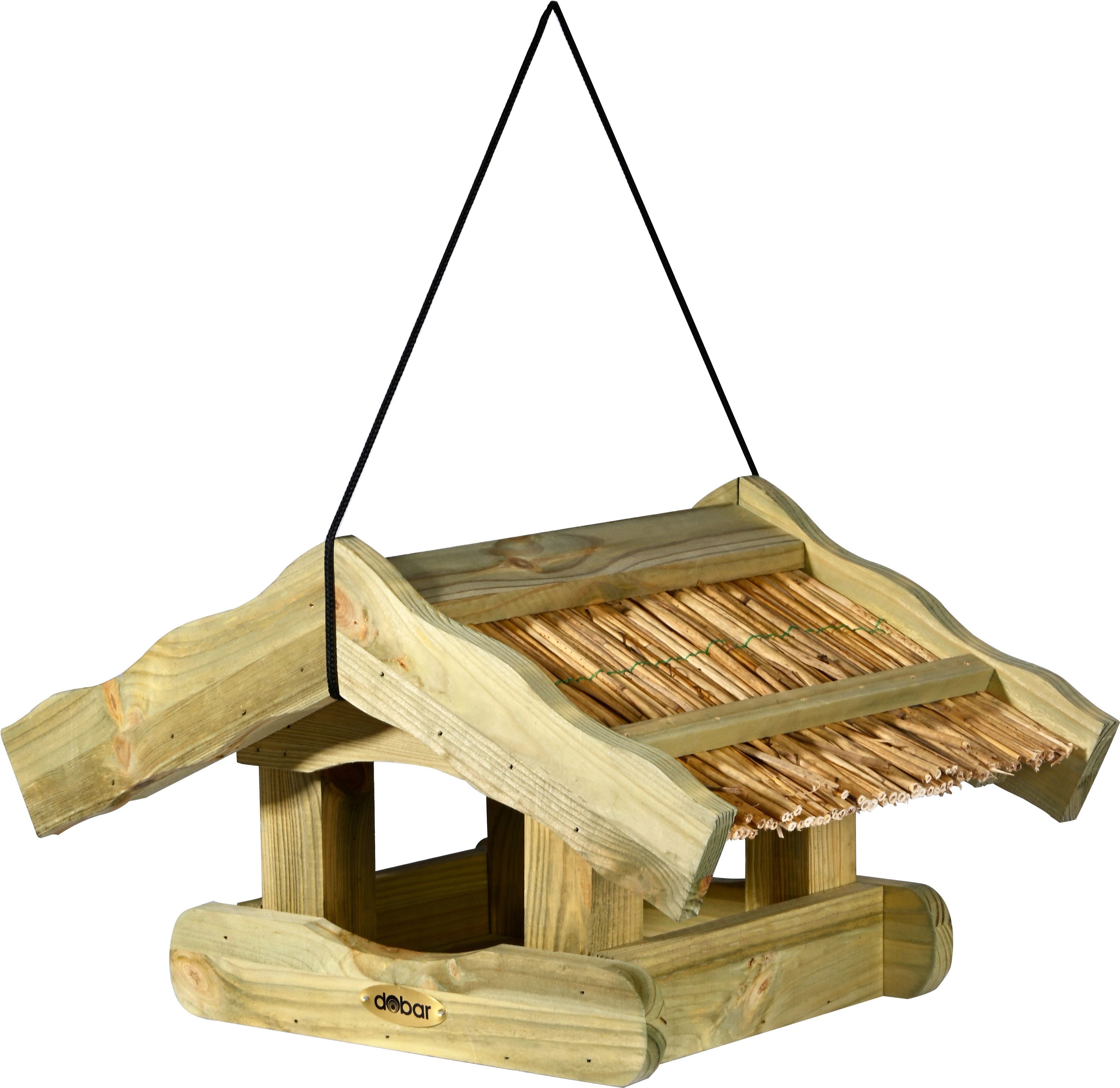 Vogelhaus Vogelfutterhaus Schilfdach hängend