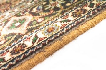 Wollteppich Täbriz 40 Raj Teppich handgeknüpft hellbraun, morgenland, rechteckig, Höhe: 7 mm, handgeknüpft