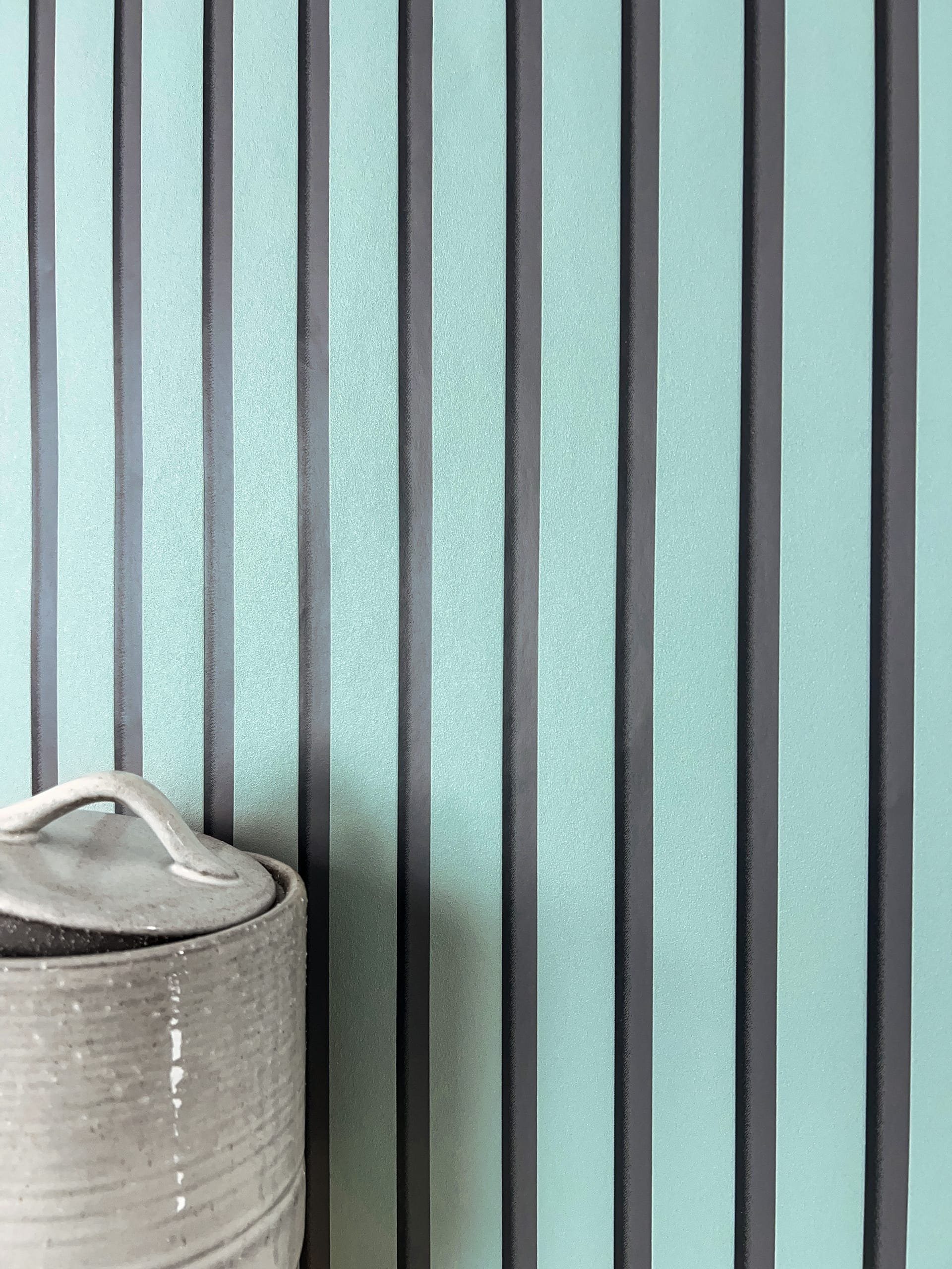 Newroom Vliestapete, Blau Tapete Skandinavisch Paneele günstig online kaufen