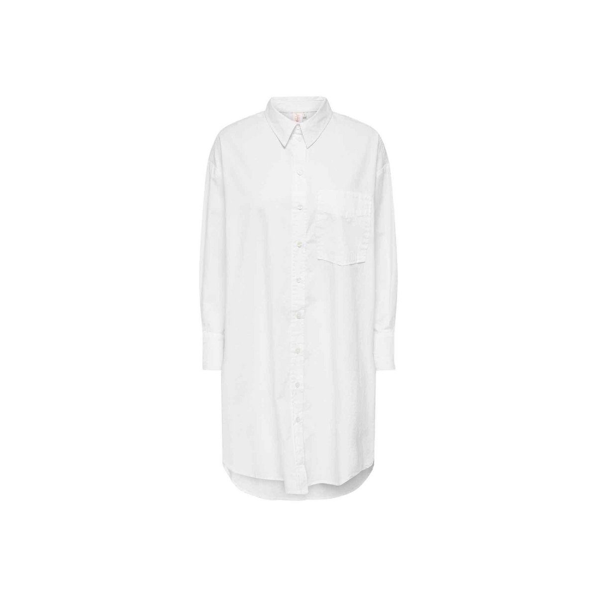 ONLY Langarmbluse weiß passform textil (1-tlg)