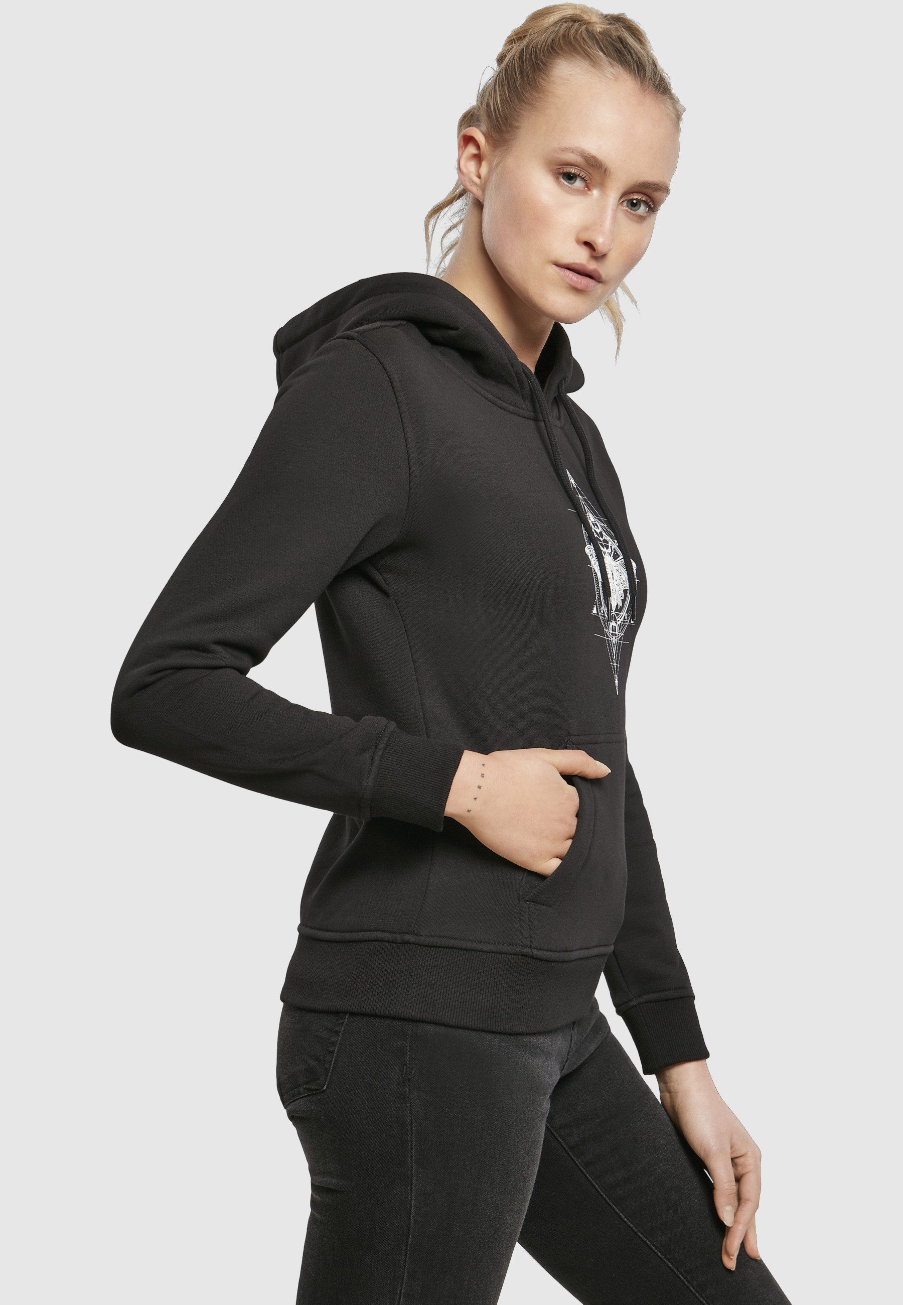 MisterTee Sweatshirt MisterTee Damen Ladies Moth Hoody (1-tlg)