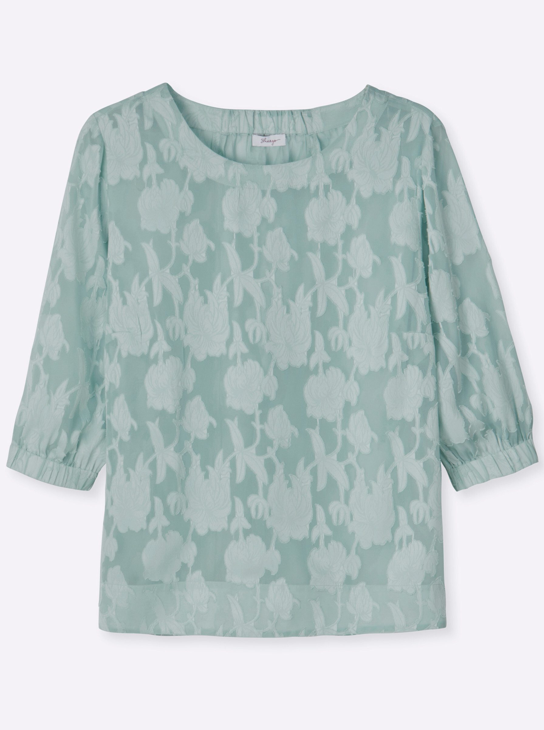 Klassische Bluse Tunika 3/4-Arm