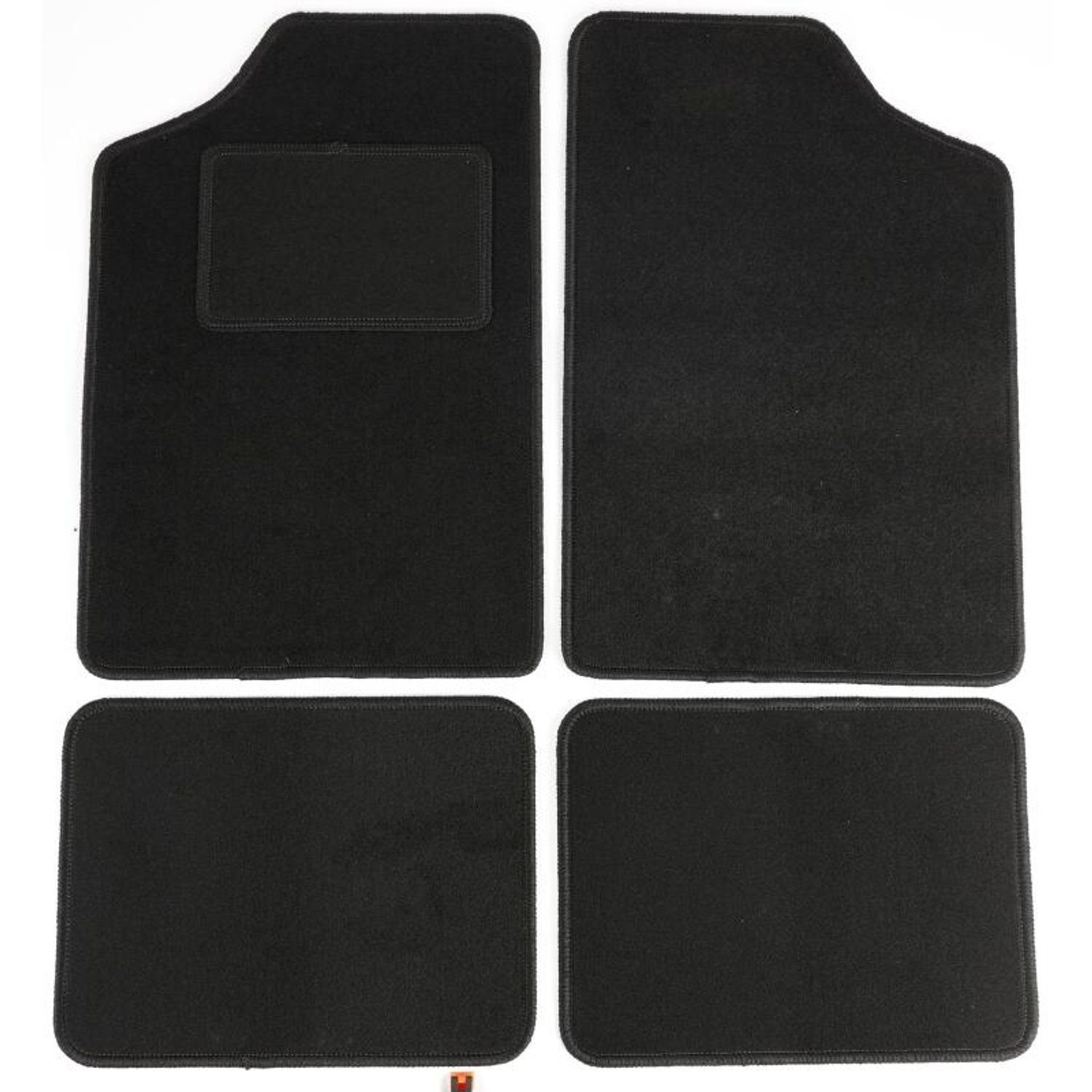 Auto-Fußmatte Auto-Teppichset schwarz grau PKW 43 x 67 / 33cm 4 Fußmatten