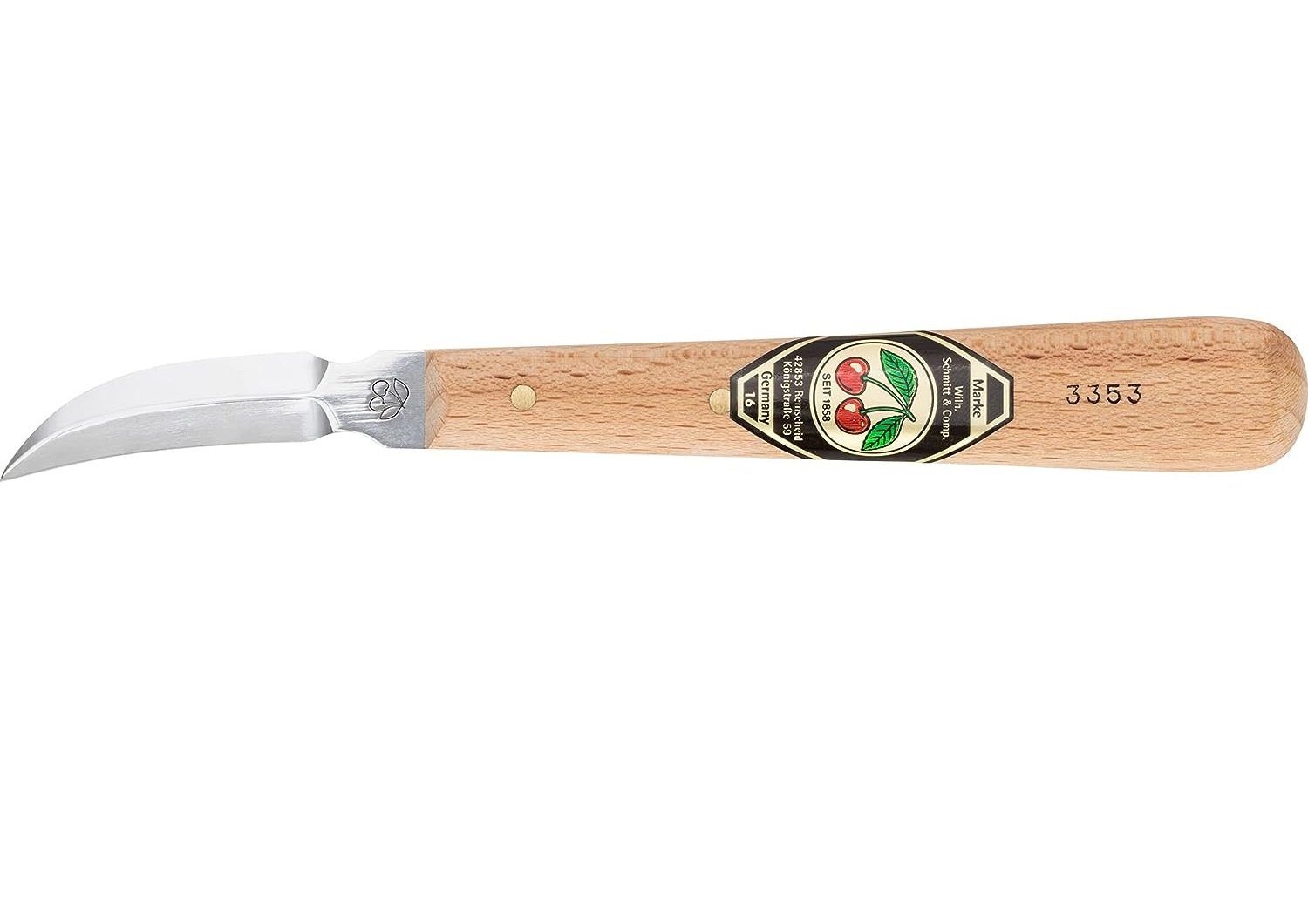 Kirschen Stechbeitel Kirschen Kerbschnitzmesser / Schnitzmesser ; Messer mit